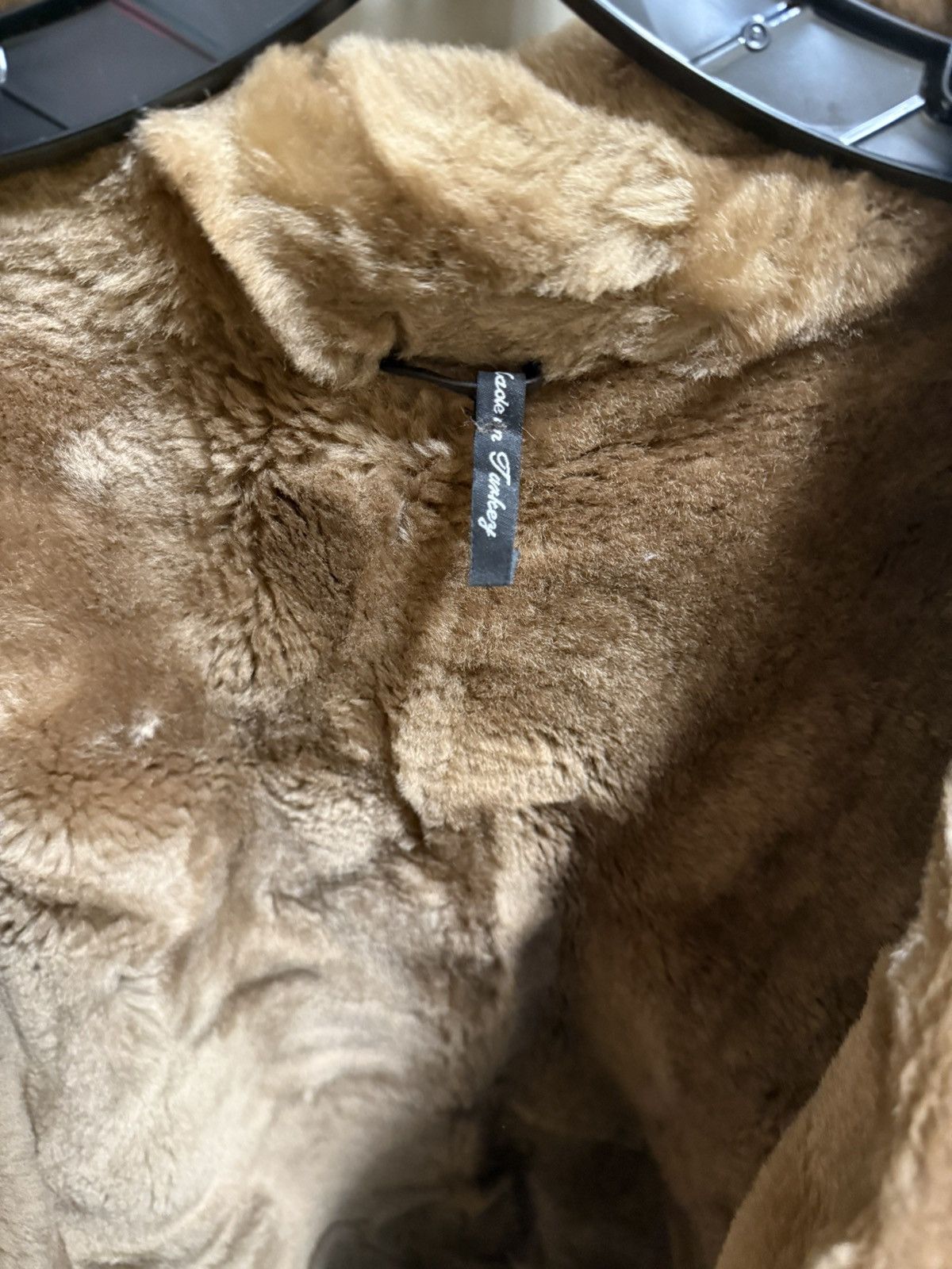 Other Wolfie Shearling Lamb Mens Moto Jacket Size US L / EU 52-54 / 3 - 5 Thumbnail