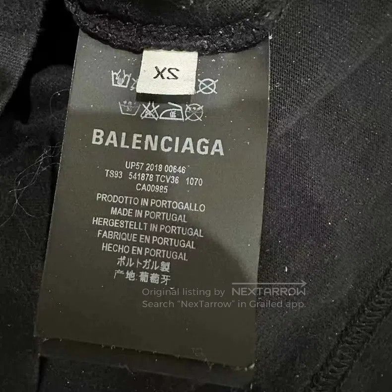 Balenciaga Balenciaga Black Food Agency Long Sleeve Hoodie Size US XS / EU 42 / 0 - 4 Thumbnail