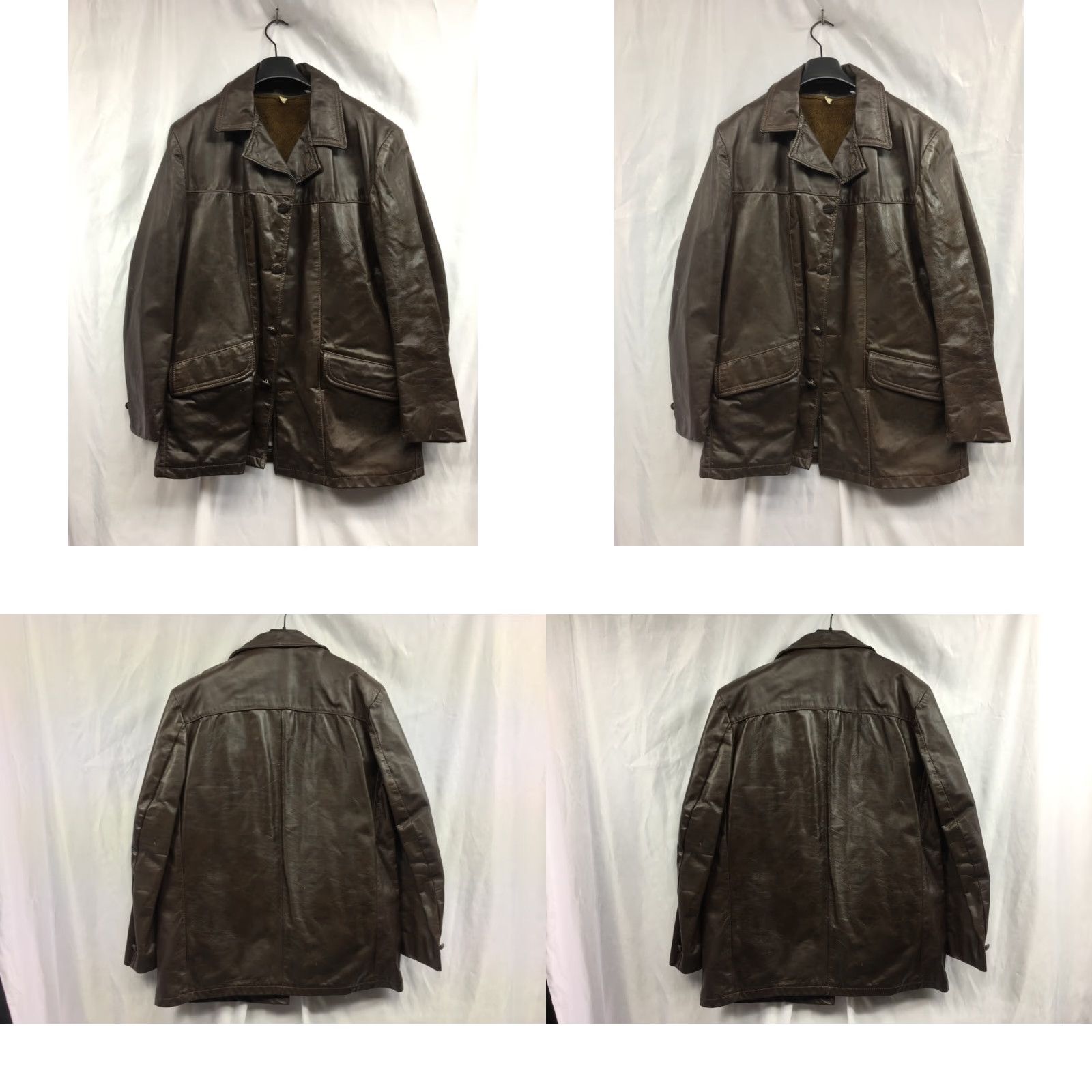 Vintage VINTAGE Leathercraft Process of America Brown Leather Jacket Coat Button Size 42 Mens Size US XS / EU 42 / 0 - 8 Thumbnail