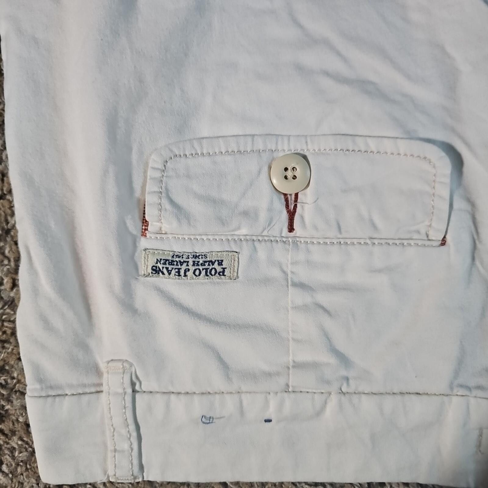 Polo Ralph Lauren Polo Jeans Co Shorts Womens 6 White Kelsey Stretch Y2K Size 28" / US 6 / IT 42 - 6 Thumbnail