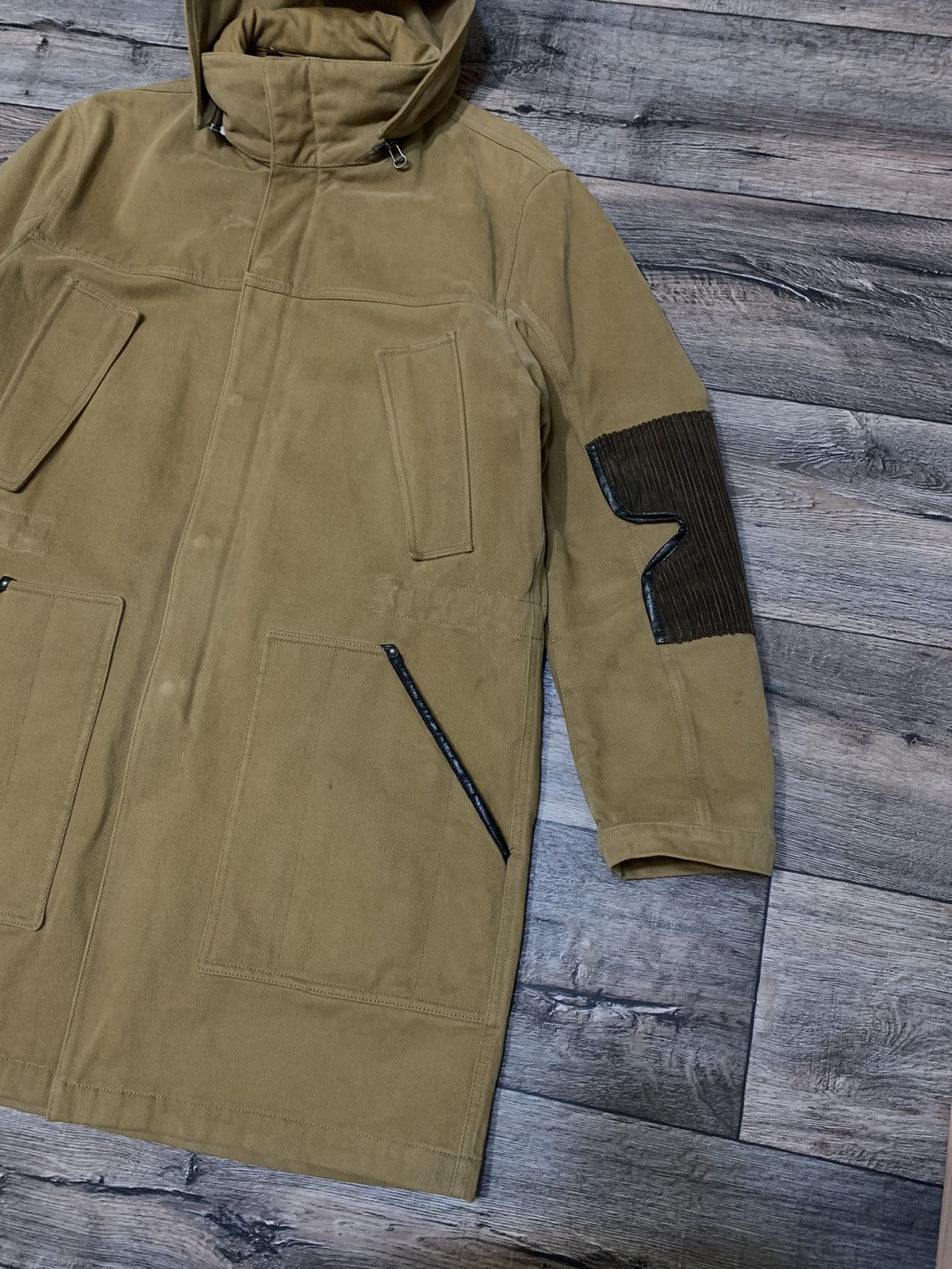 Hugo × Hugo Boss Vintage Hugo Boss Long Brown Thick Cotton Parka Jacket Size US M / EU 48-50 / 2 - 3 Thumbnail