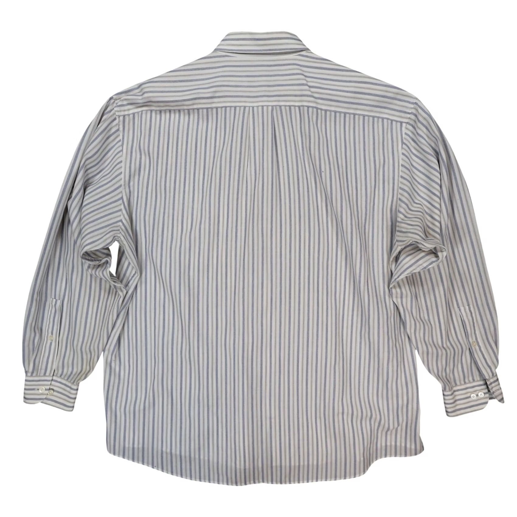 Perry Ellis Perry Ellis Portfolio Shirt Mens 17.5 34-35 Blue Striped Button Up Size US XXL / EU 58 / 5 - 2 Thumbnail