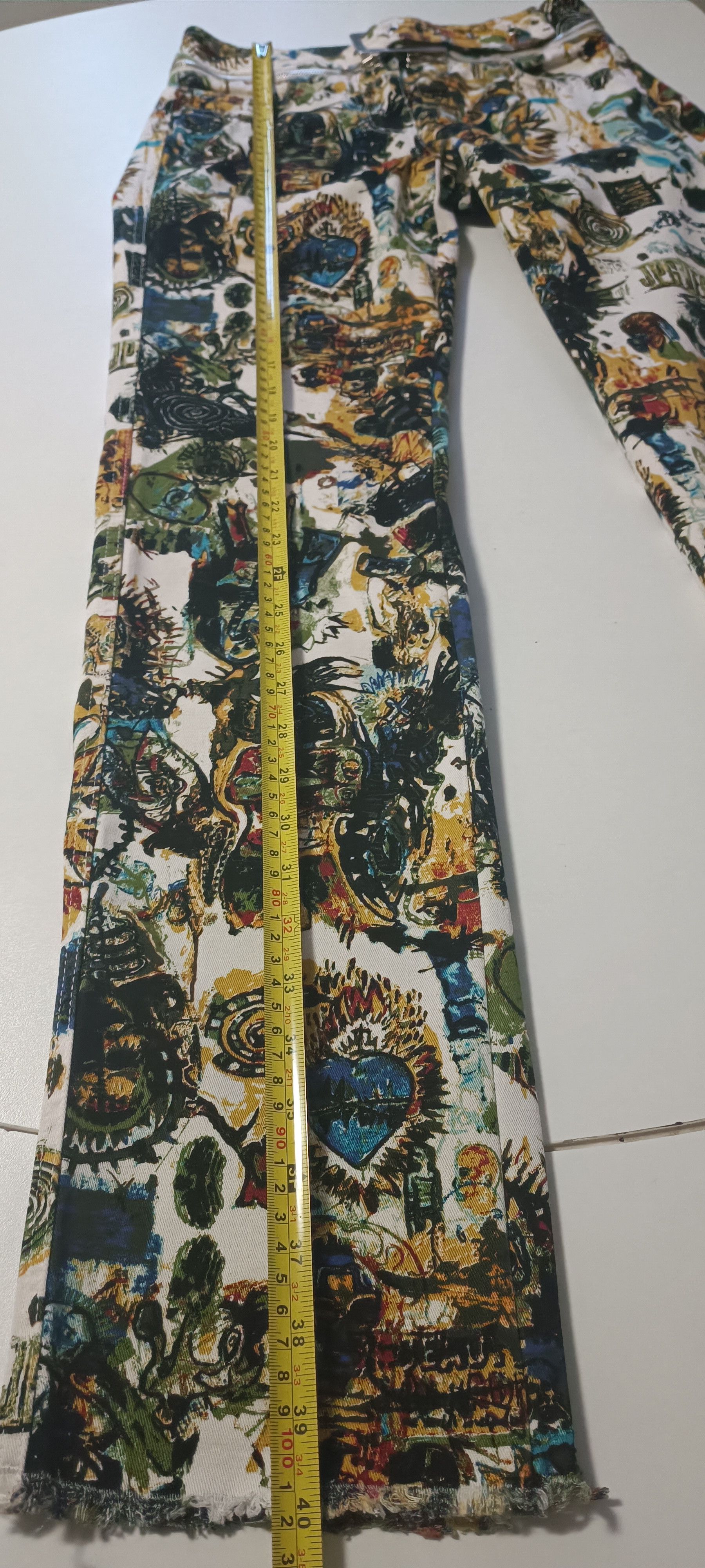 Jean Paul Gaultier 2000 - Basquiat graffiti pants Size 26" / US 2 / IT 38 - 17 Thumbnail