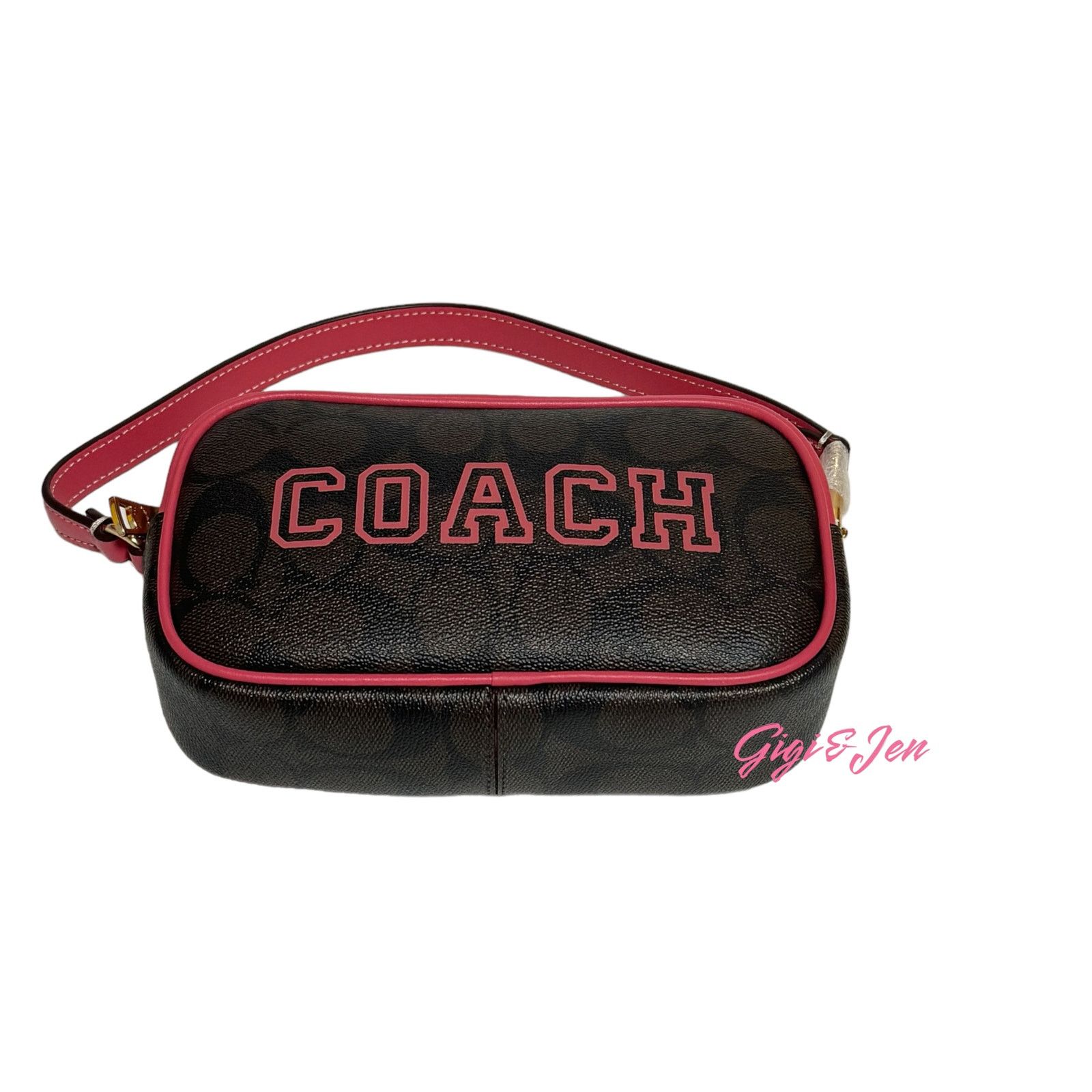 Coach Coach Women Jamie Wristlet In Signature Canvas With Varsity Size ONE SIZE - 5 Thumbnail