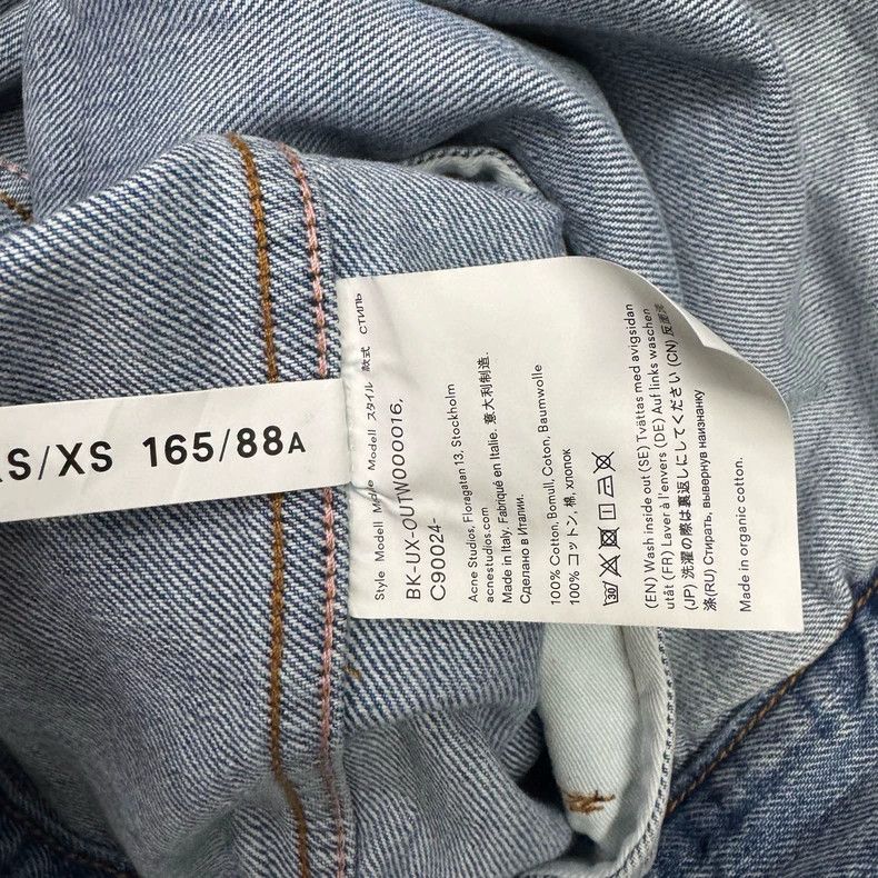 Acne Studios Acne Studios Washed blue denim jacket Size US XS / EU 42 / 0 - 4 Thumbnail
