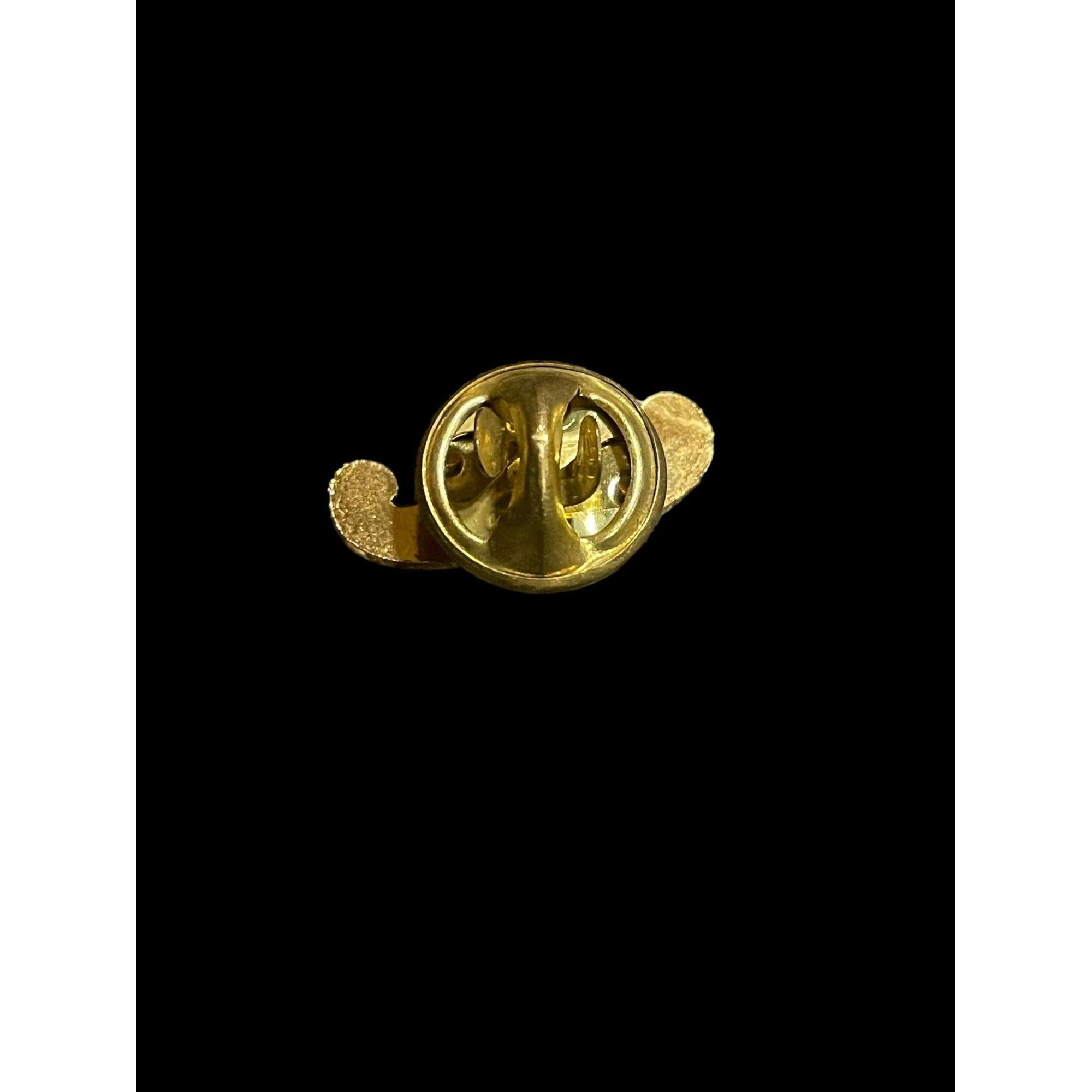 Vintage Vintage Mini White and Gold Tone Men Mustache Enamel Brooch Size ONE SIZE - 3 Thumbnail