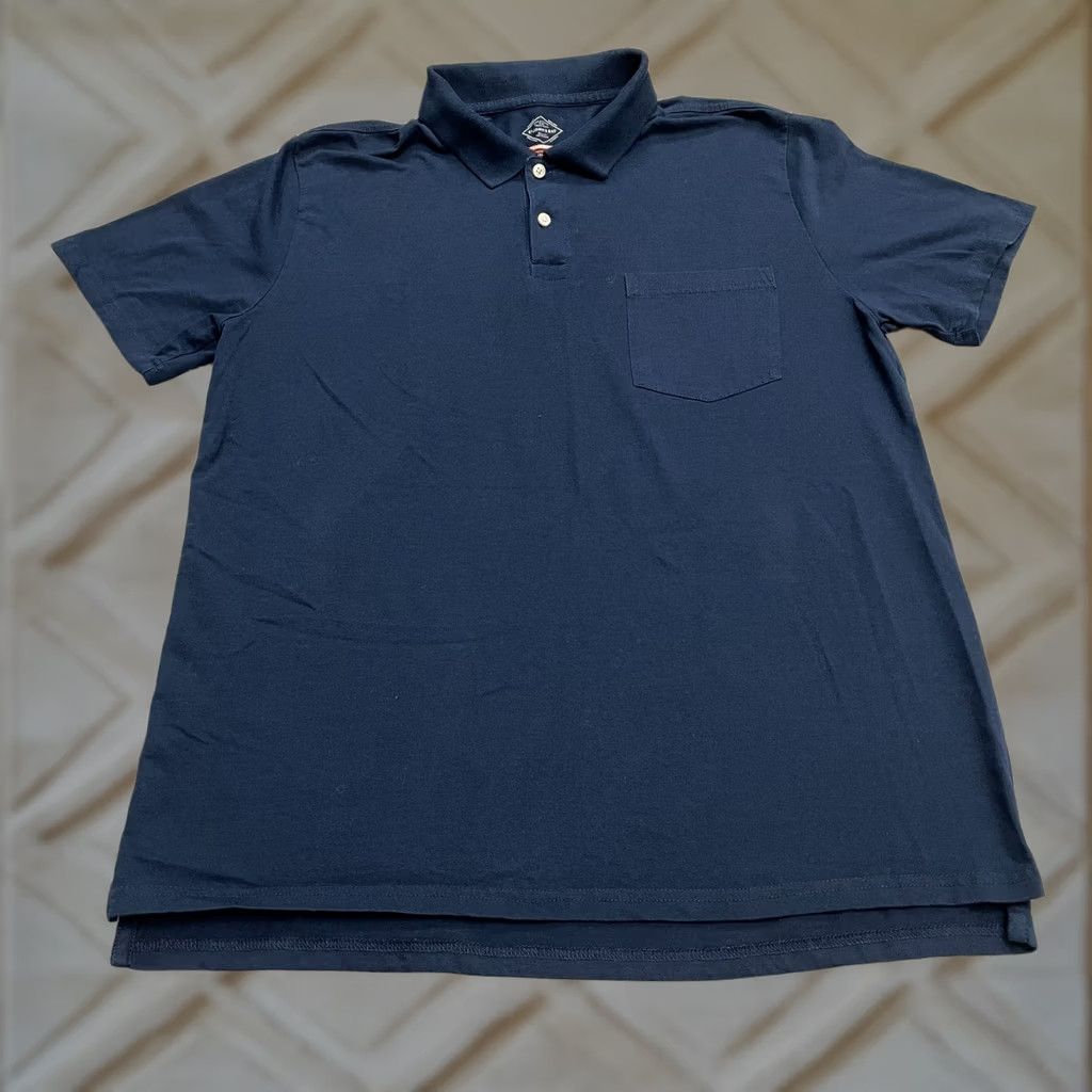 Vintage St. John's Bay Polo Shirt Mens Large Navy Blue Quick-Dri Easy Care Short Sleeve Casual Sports Shirt Mens L Blue Size US L / EU 52-54 / 3 - 1 Thumbnail