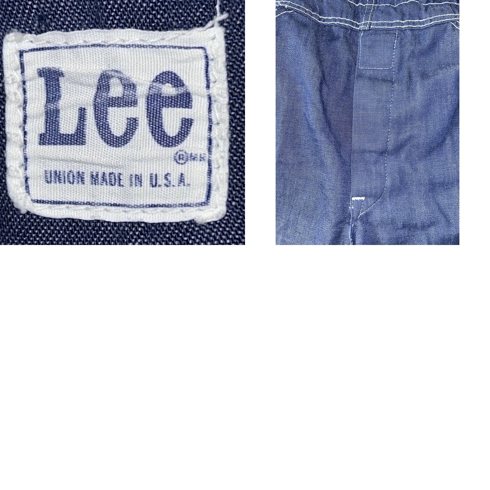 Lee VINTAGE Lee Union Made Worker Blue Denim Bibs Overalls USA Made 30x27 Mens Overalls Denim Bibs 30 27 Blue Size US 30 / EU 46 - 9 Thumbnail