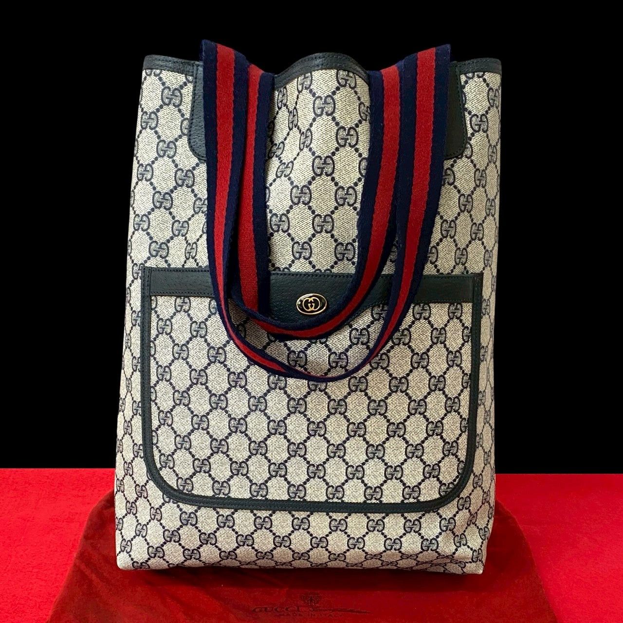 Gucci Gucci Tote Bag Blue Leather Size ONE SIZE - 1 Thumbnail