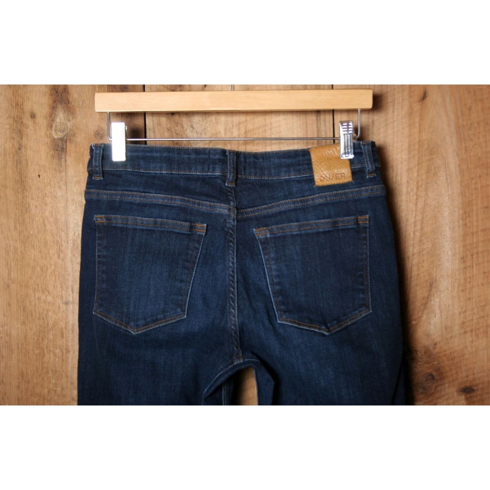 Denime DU/ER Slim Straight Mid-Rise Performance Stretch Denim Jeans Women's Sz. 28x32 Blue Size 28" / US 6 / IT 42 - 4 Thumbnail