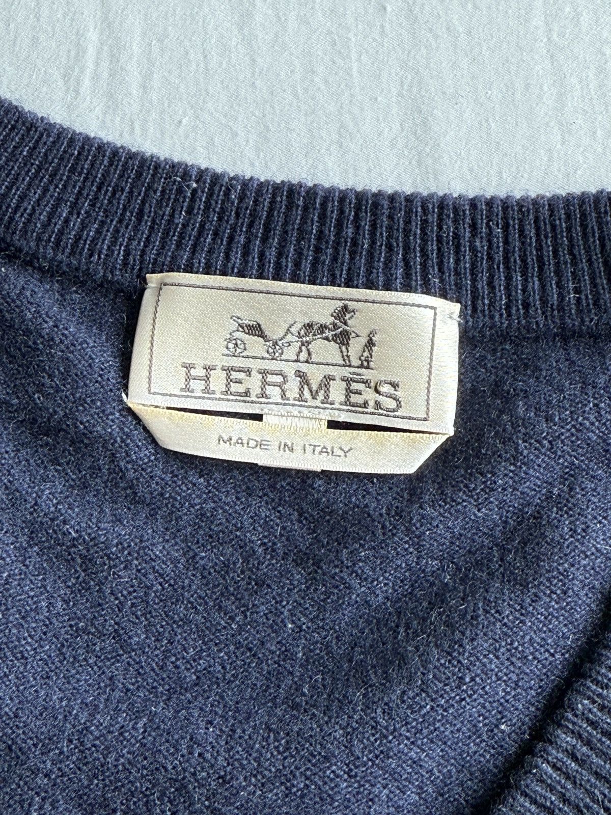 Hermes Hermes Midnight Blue Cashmere Sweater Size US L / EU 52-54 / 3 - 4 Thumbnail