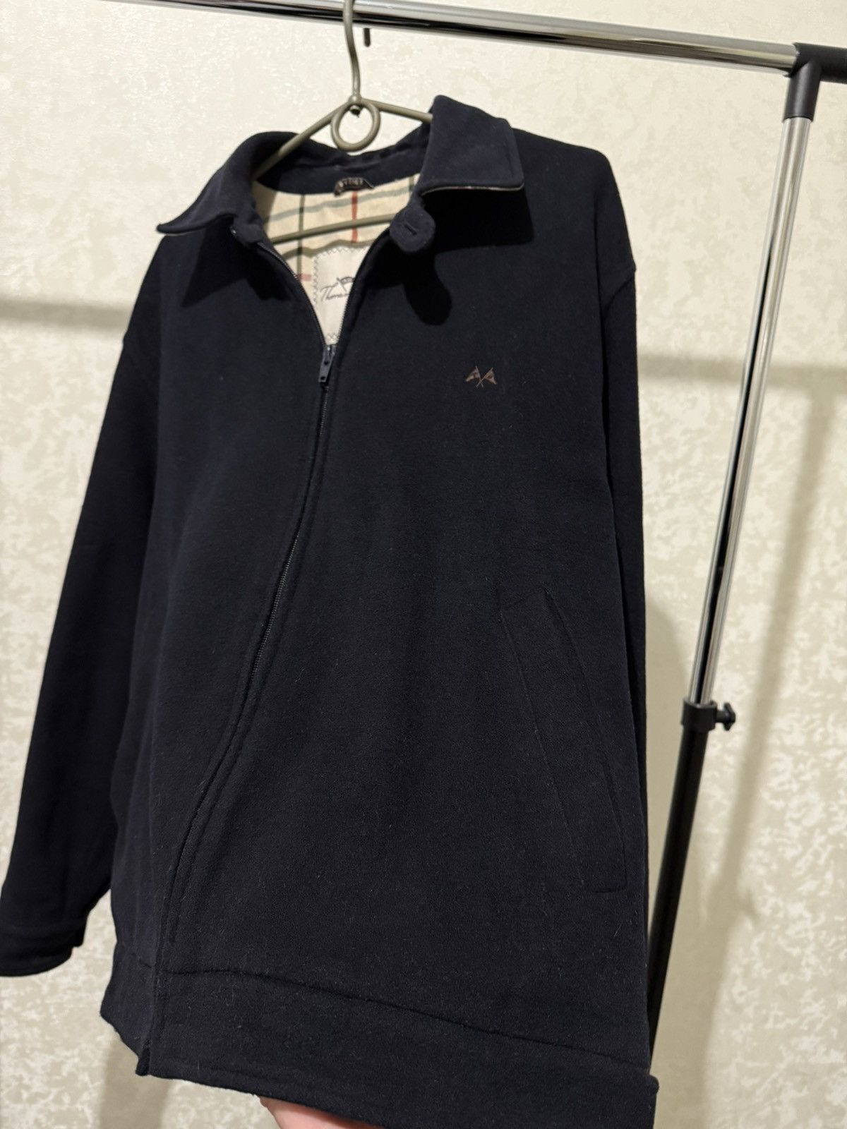 Burberry THOMAS BURBERRY WOOL BOMBER JACKET MEN’S NOVA CHECK LINED Size US M / EU 48-50 / 2 - 8 Thumbnail