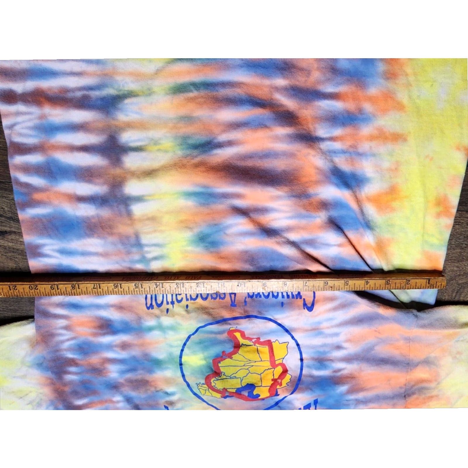 Hanes America's Great Loop Cruisers Association Tie Dye Graphic T Shirt Multicolor Double Sided Mens Large Size US L / EU 52-54 / 3 - 3 Thumbnail