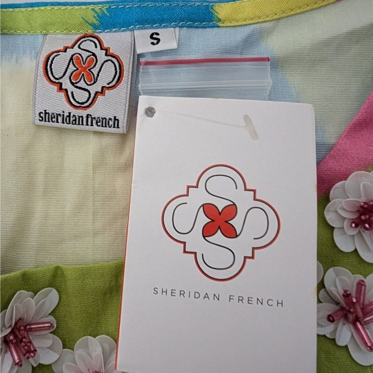 NEW Sheridan French Midi Arcadia Dress Womens Size Small