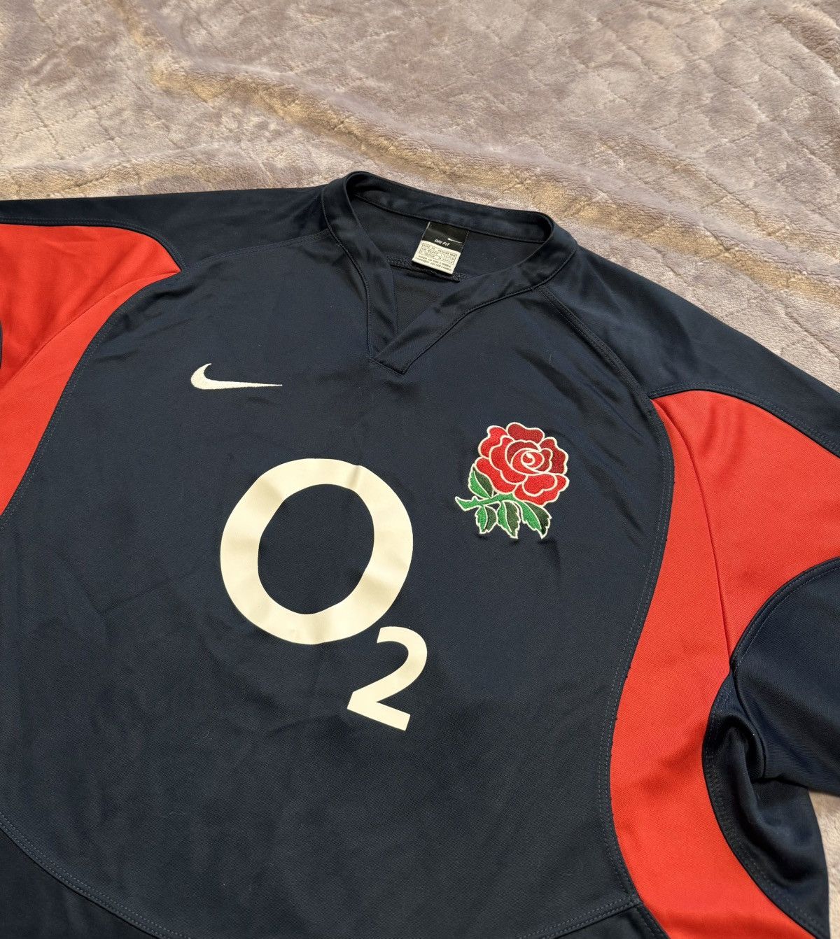 Nike × Vintage Vintage O2 Nike Rugby England League Jersey Size US XL / EU 56 / 4 - 5 Thumbnail