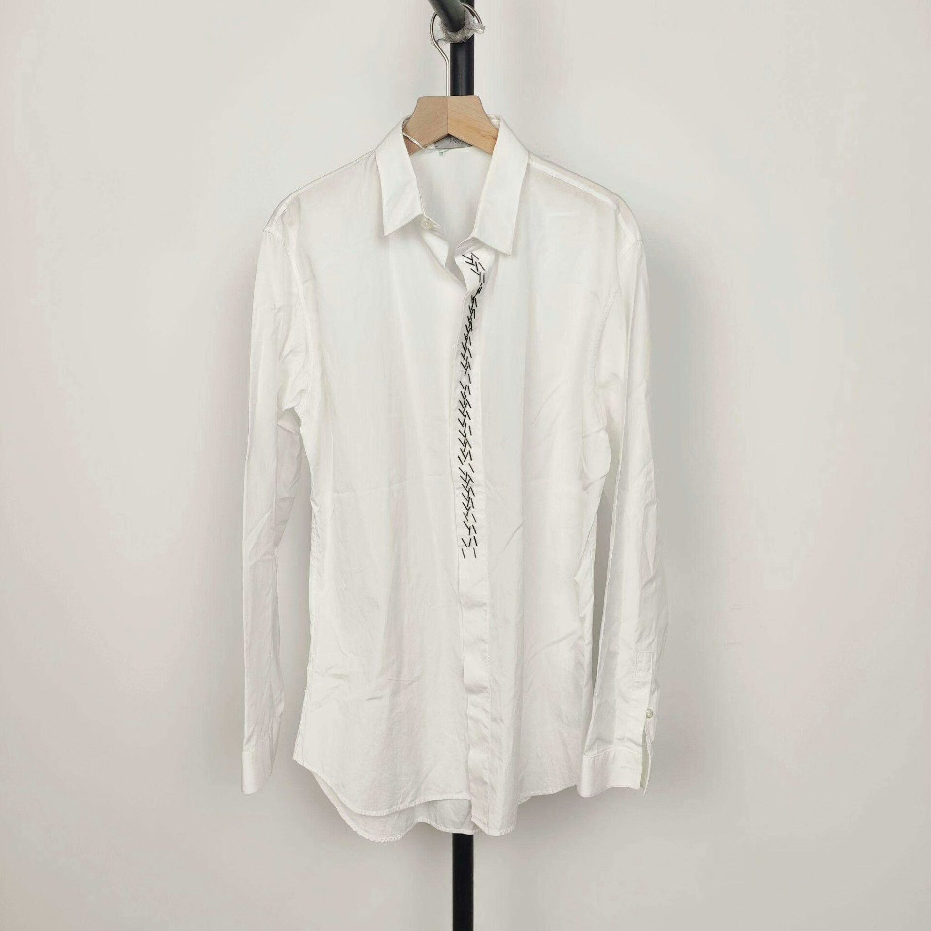 Dior Dior White Cotton Long Shirt Size S / US 4 / IT 40 - 1 Thumbnail