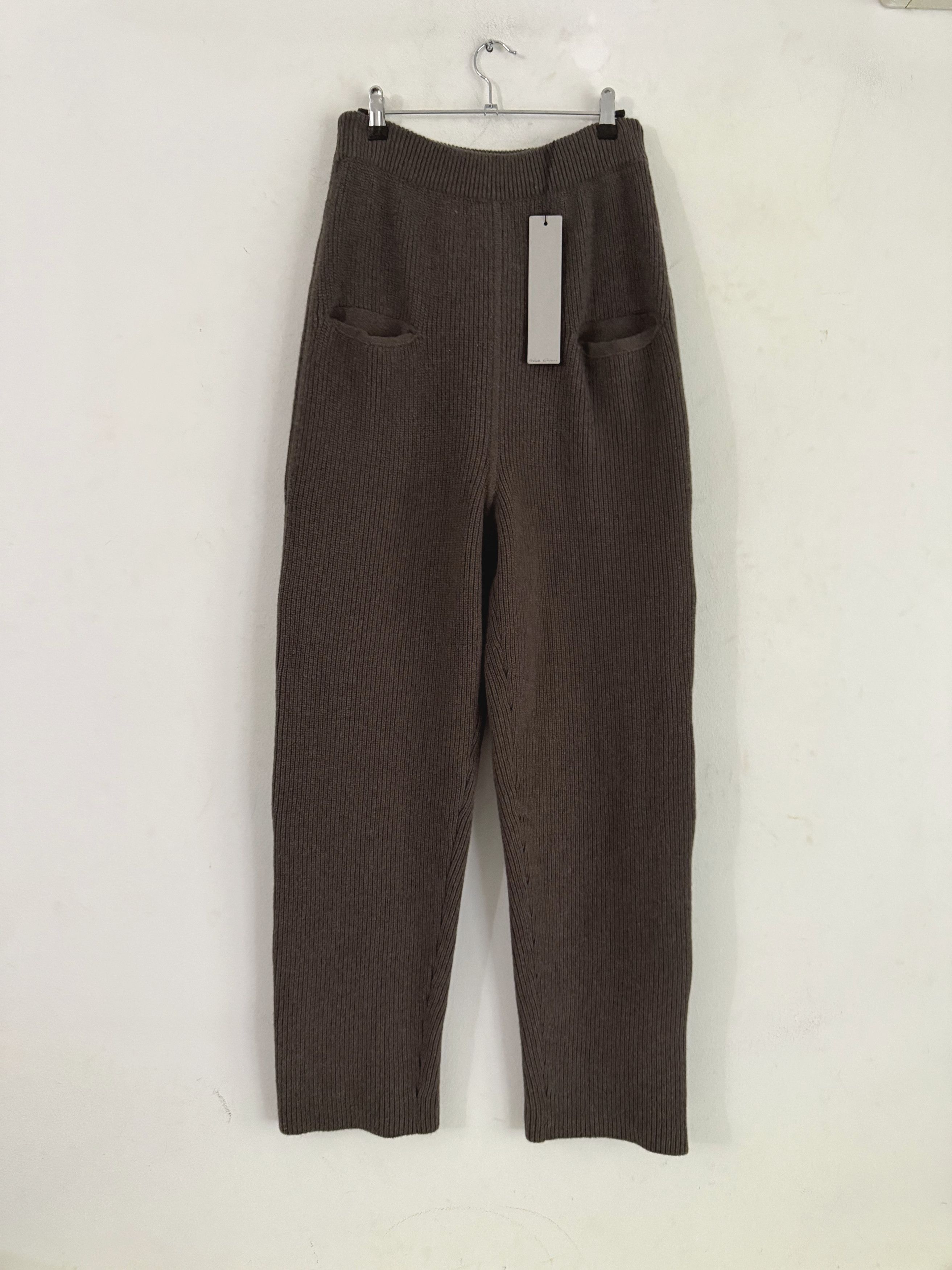Rick Owens Ribbed Cashmere Knit Sweatpants Size US 32 / EU 48 - 2 Thumbnail