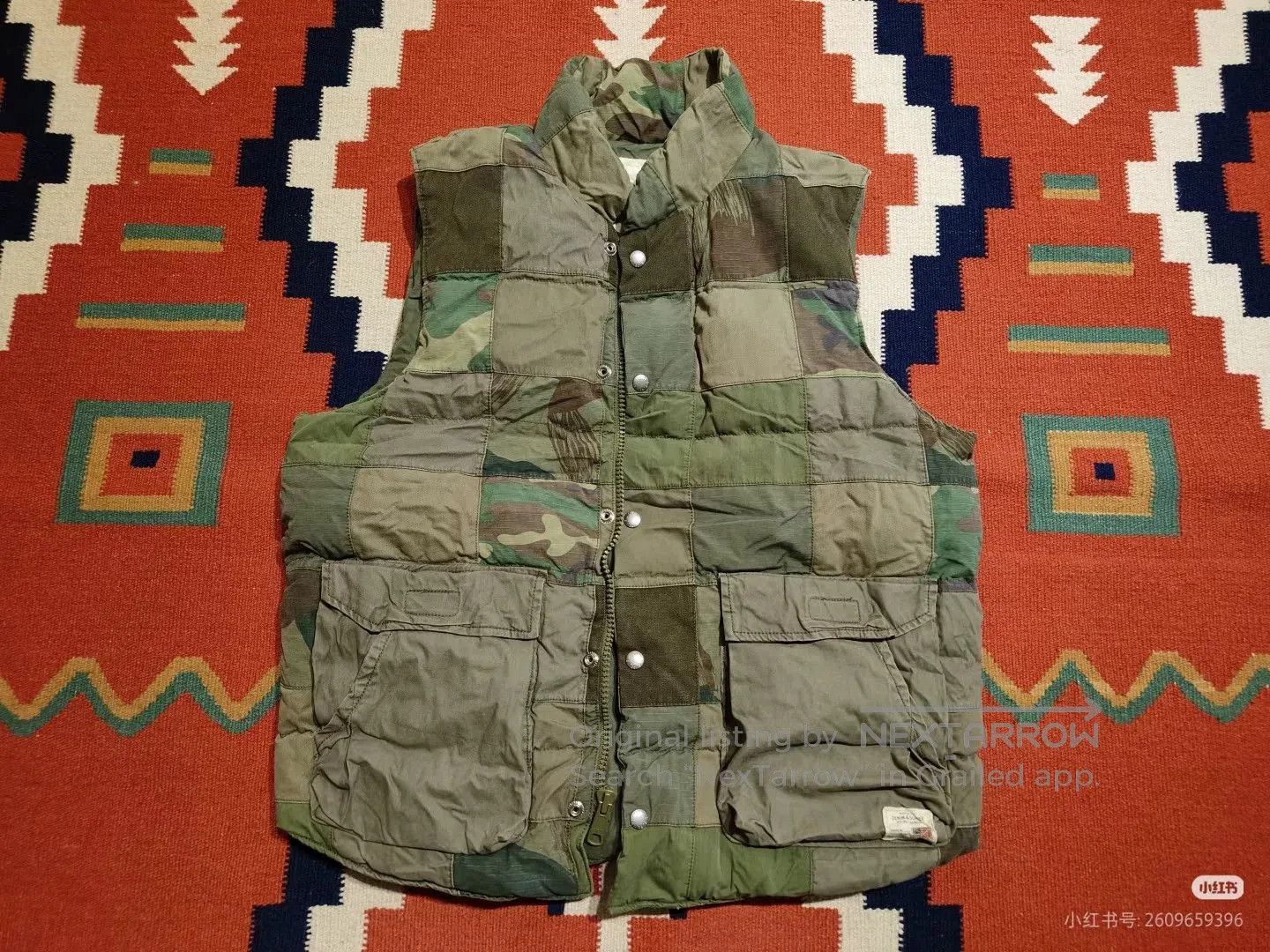RRL Ralph Lauren RRL Vintage Quilted Camouflage Vest. Size US M / EU 48-50 / 2 - 1 Thumbnail