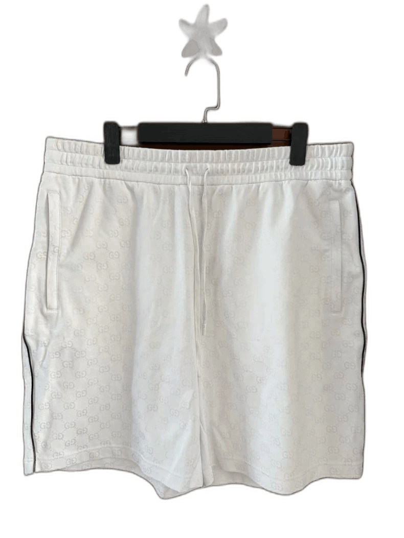 Gucci Gucci 25 New White Logo Shorts Size US 44 / EU 60 - 1 Thumbnail