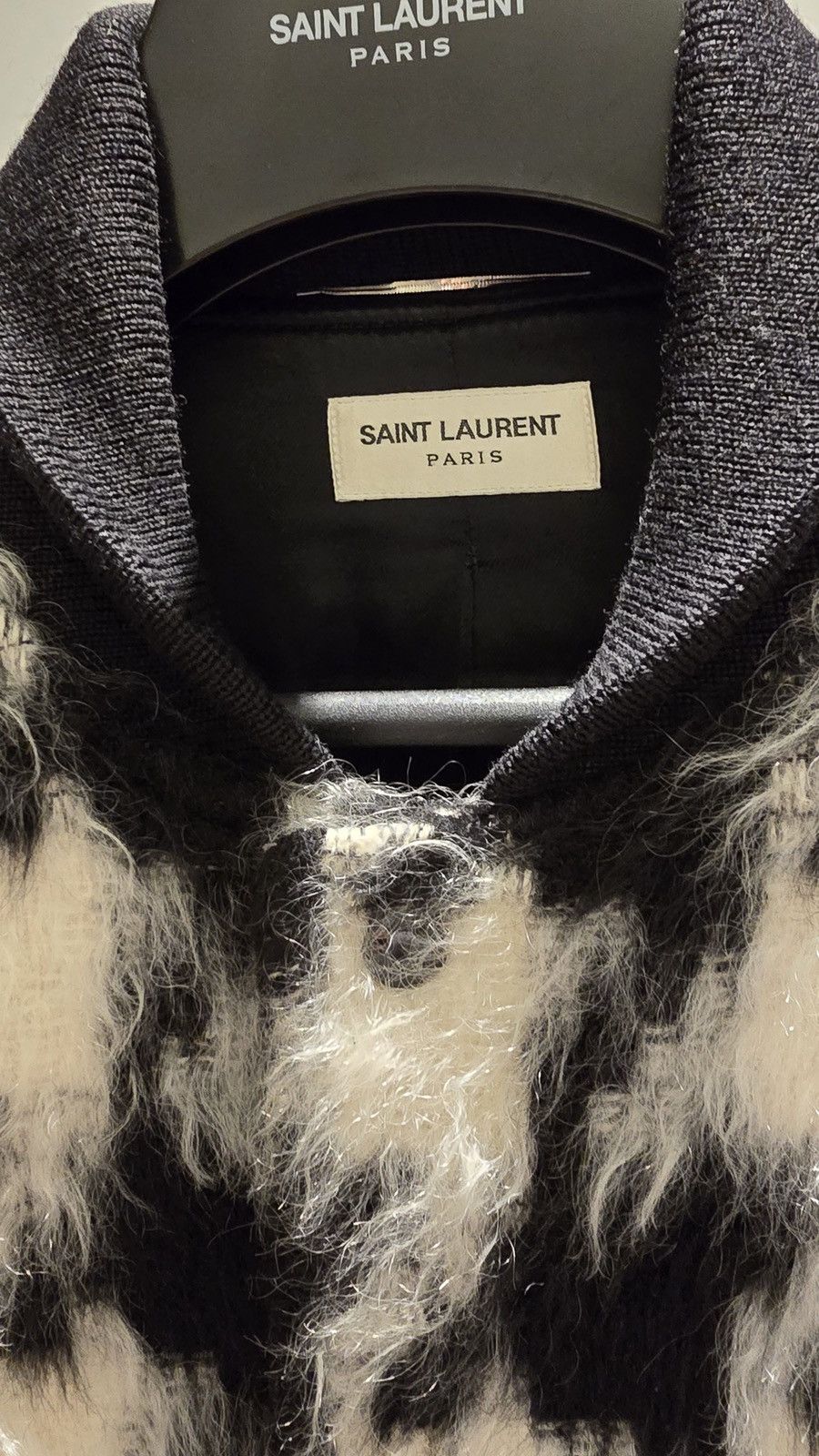 Saint Laurent Paris Saint Laurent 14 FW Houndstooth Teddy Jacket Size US M / EU 48-50 / 2 - 4 Thumbnail