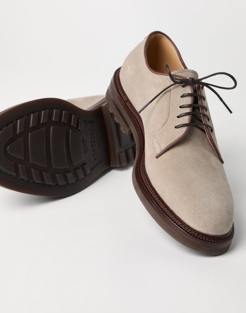Brunello Cucinelli o1w1db10825 Pair Of Laced Shoes in Cool Beige Size US 10 / EU 43 - 3 Thumbnail