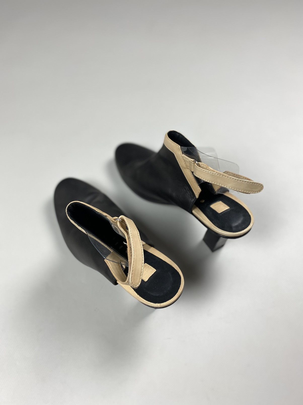 Marithe + Francois Girbaud Marithe Francois Girbaud avant-garde leather heels boots Size US 11 / IT 41 - 13 Thumbnail