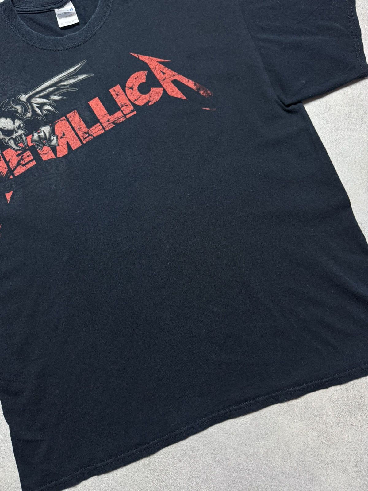 Gildan Metallica 2008 Rock T-Shirt Band Y2K Big Logo Size US XL / EU 56 / 4 - 4 Thumbnail