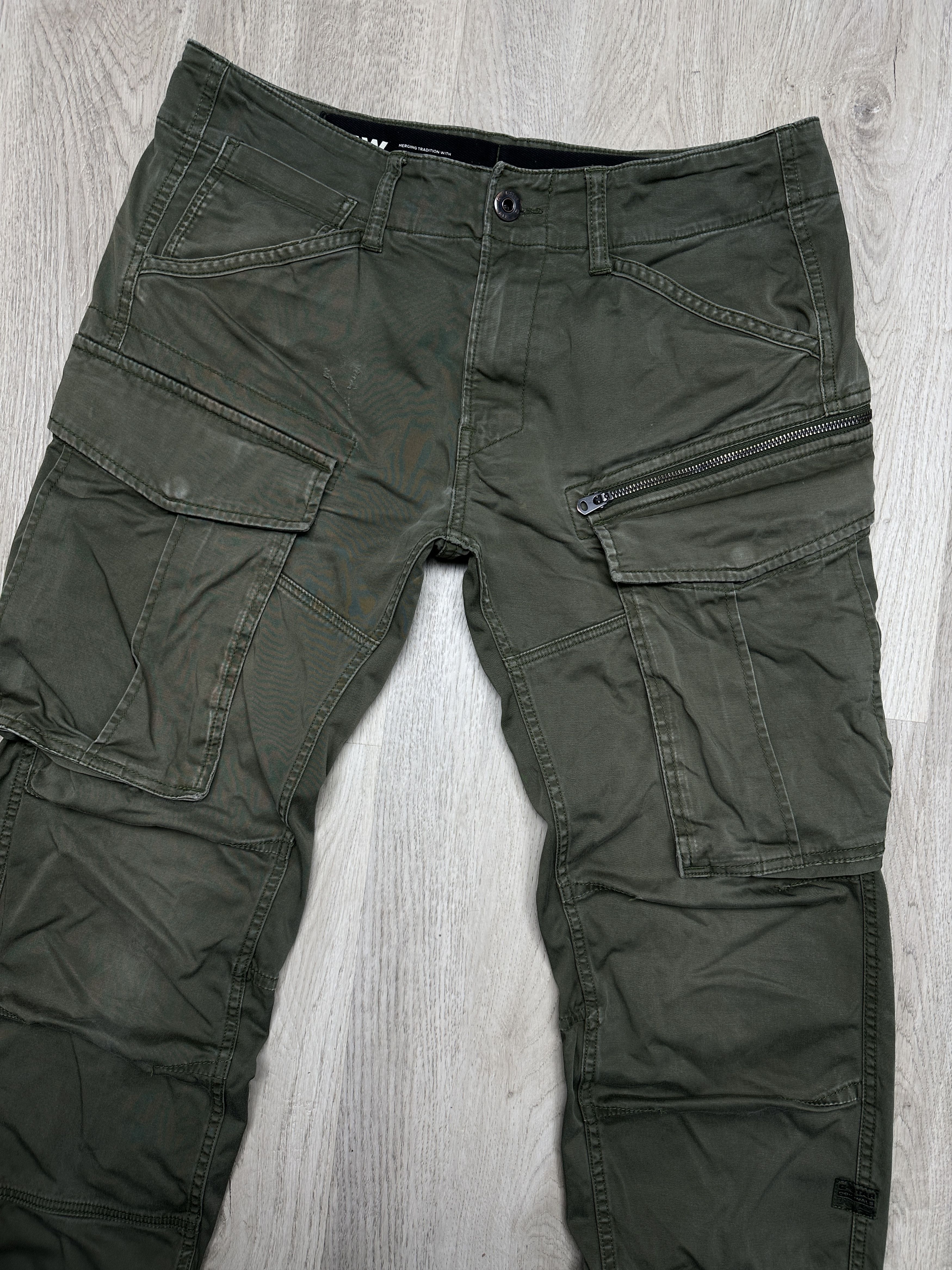 G-Star G Star Raw Mens Rovic Zip 3D Straight Tapered Cargo Pants Size US 32 / EU 48 - 2 Thumbnail