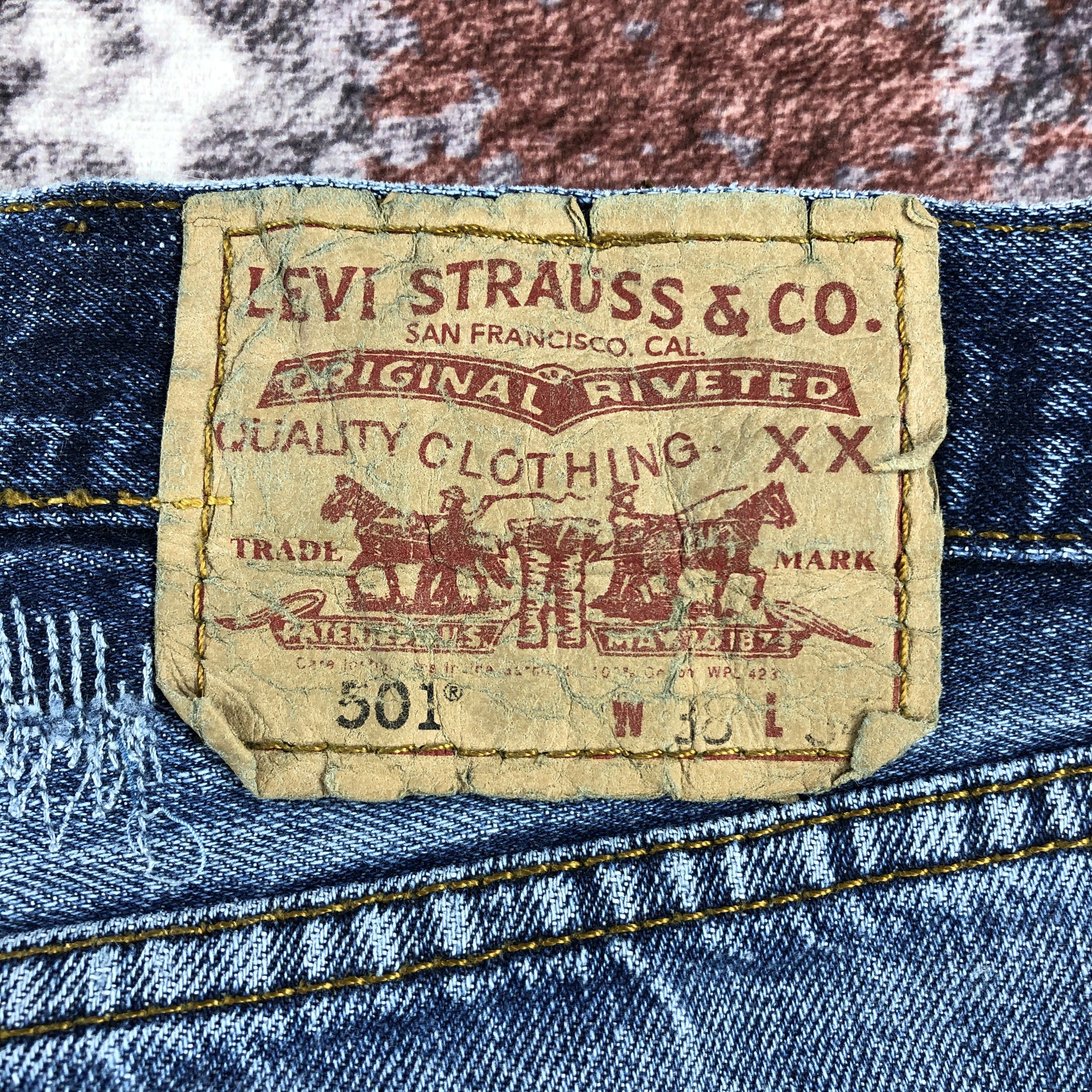 Levi's × Vintage 90s Vintage Blue Wash Levis 501 Jeans-JM2219 Size US 37 - 7 Thumbnail
