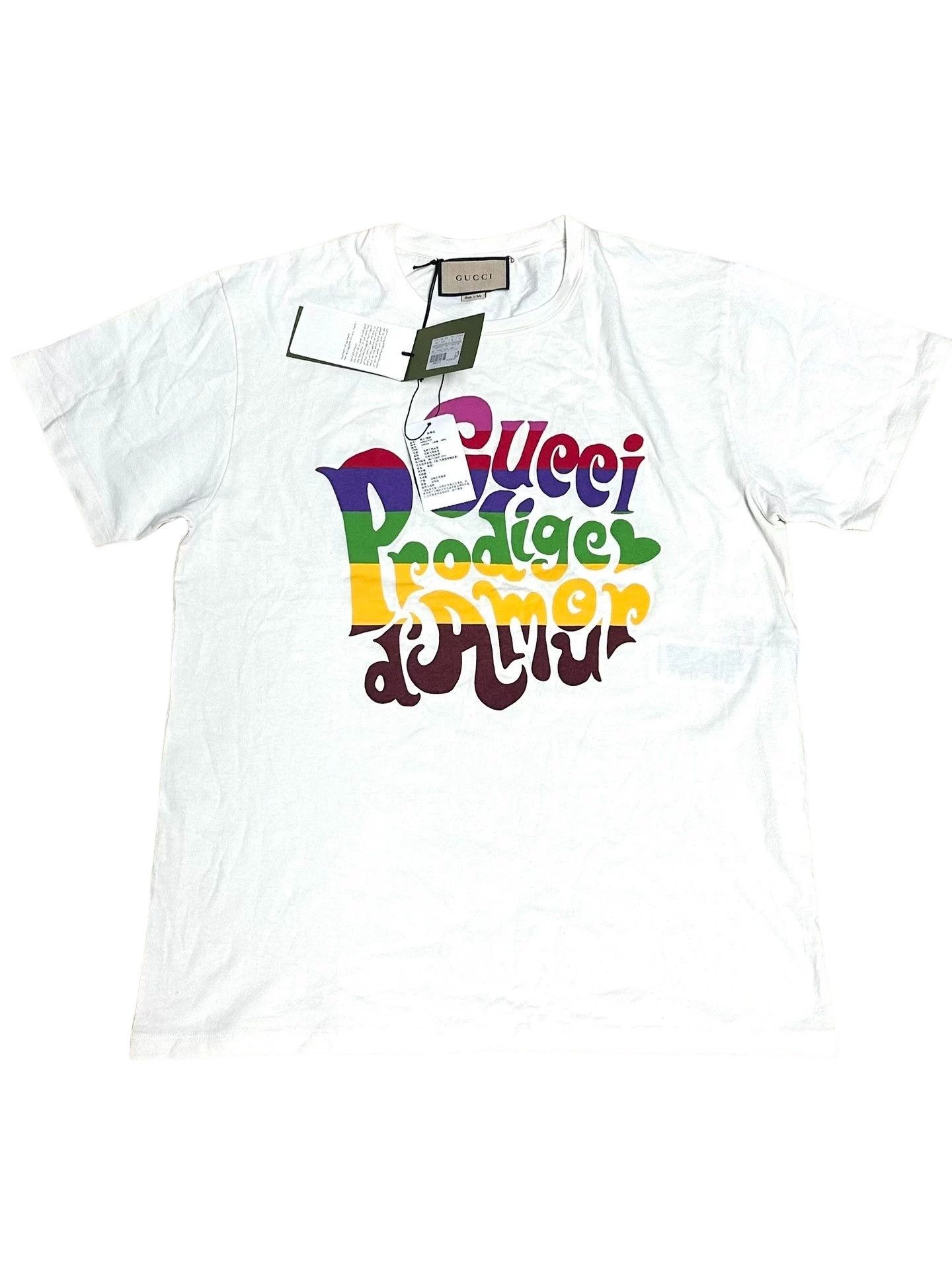 Gucci Gucci SS21 Prodige d'Amour Print T-Shirt Size L Size US L / EU 52-54 / 3 - 1 Thumbnail