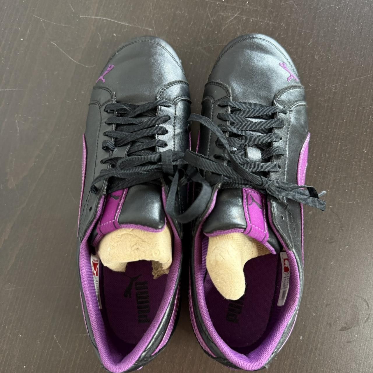 Puma Puma Speedcat Black Purple Low Top Sneakers Size US 8.5 / IT 38.5 - 3 Thumbnail
