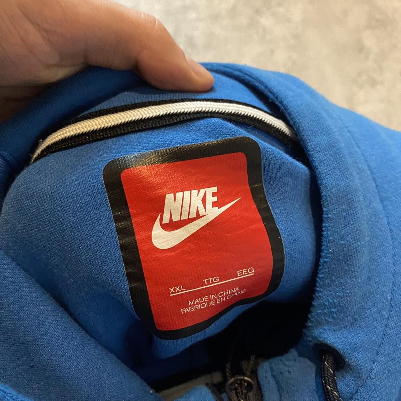 Nike Nike Tech Fleece blue hoodie Size US XXL / EU 58 / 5 - 5 Thumbnail