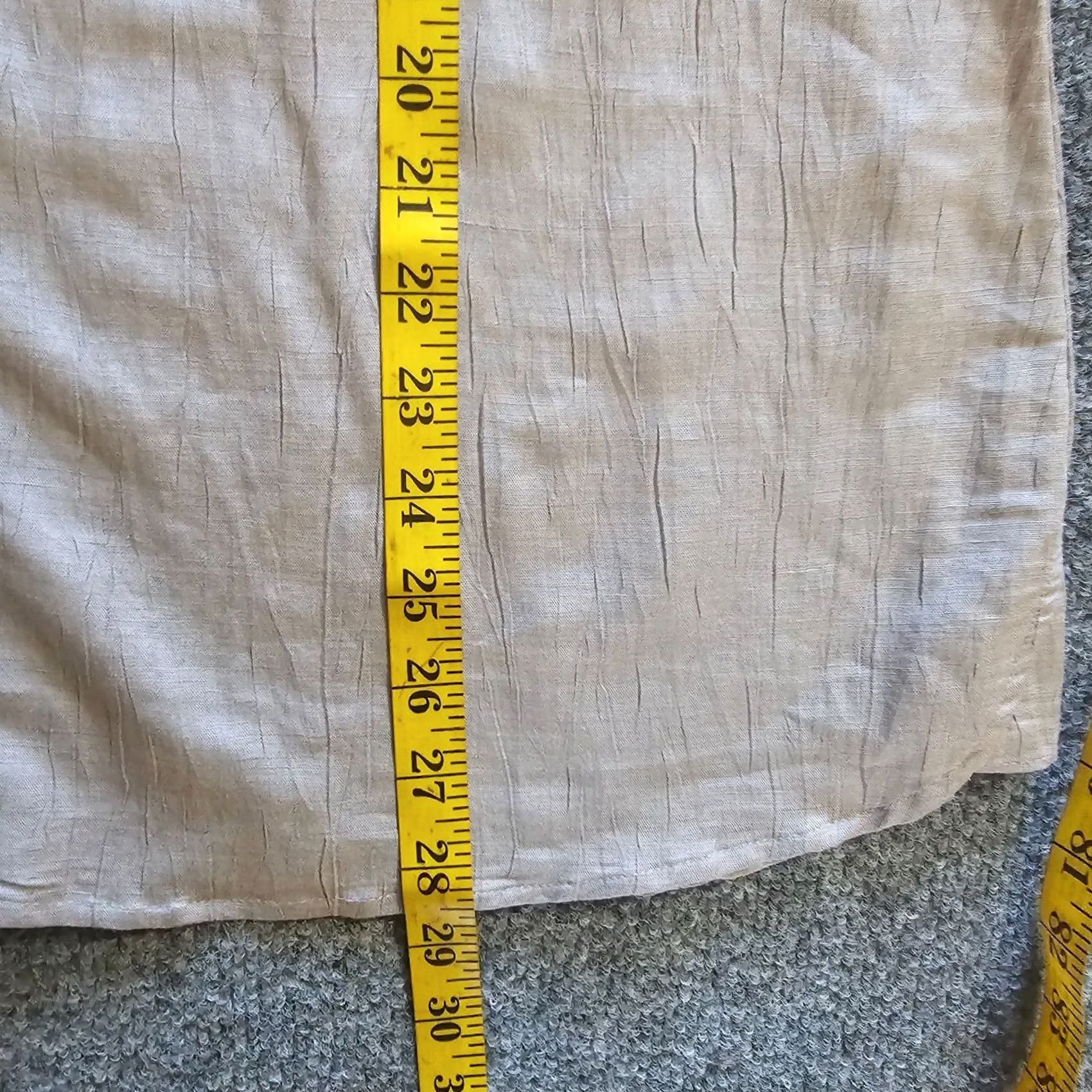 J. Jill J Jill Top Blouse Womens L Beige Linen Textured Long Sleeve Casual Shirt Size L / US 10 / IT 46 - 6 Thumbnail