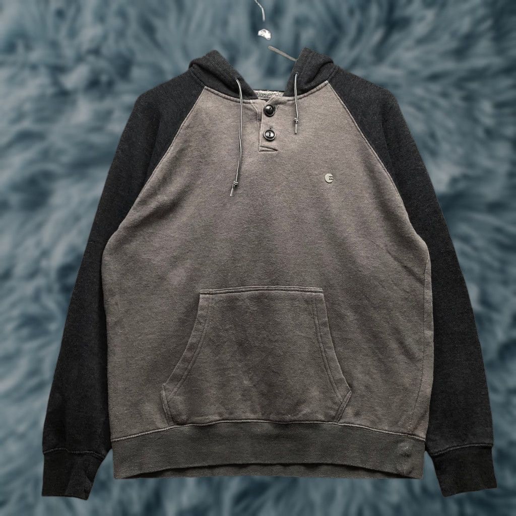 Billabong Billabong Hoodie Mens Medium Long Sleeve Drawstring Pocket Gray Black Size US M / EU 48-50 / 2 - 1 Thumbnail
