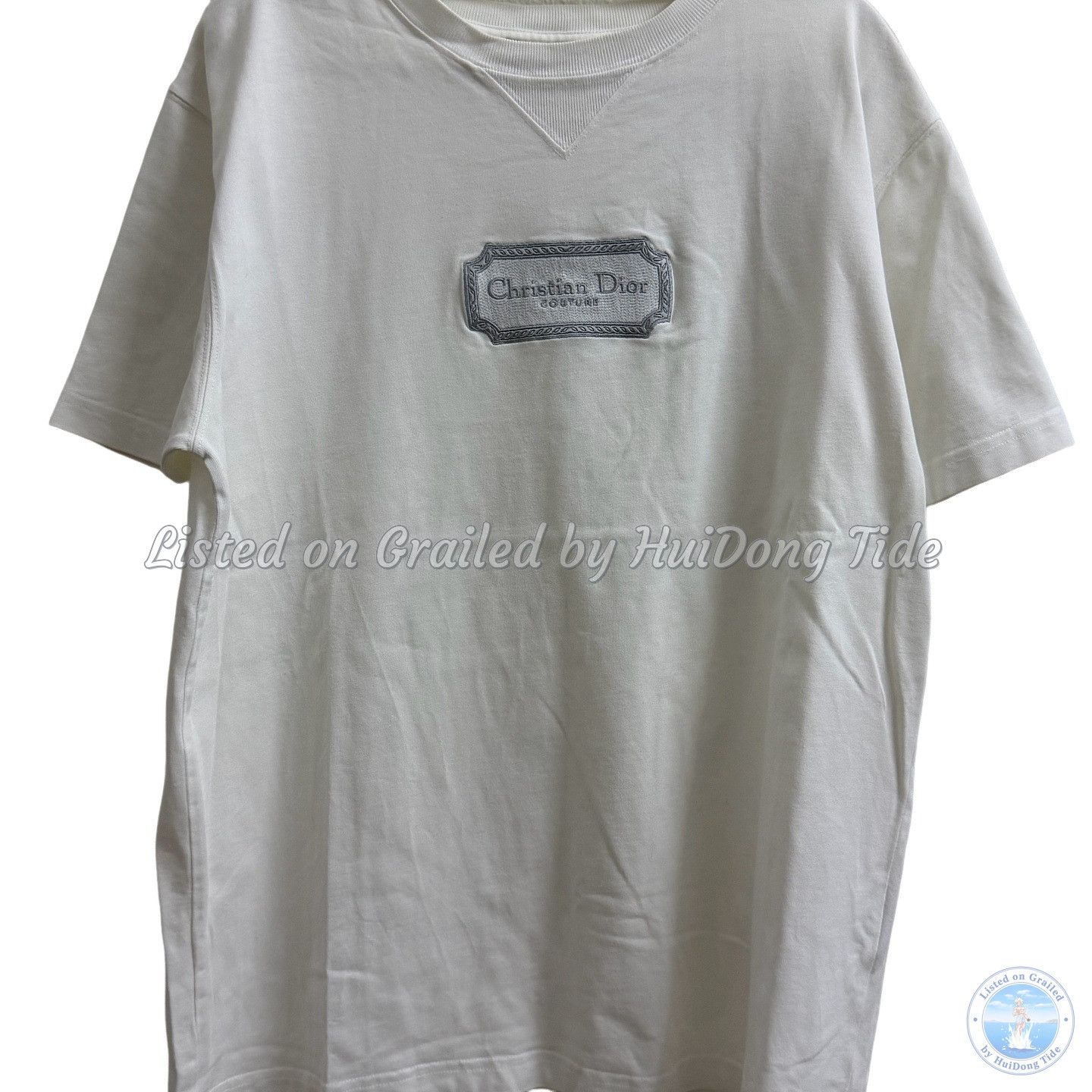 Dior Dior Christian Dior Couture Logo T-Shirt White Size L Size US L / EU 52-54 / 3 - 1 Thumbnail