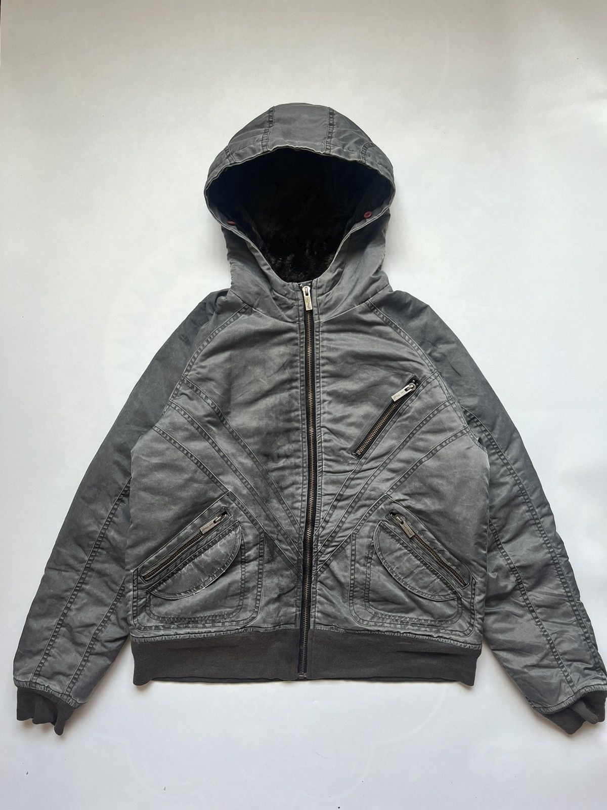 Red Wing Red Wing Racoon Fur Hooded Winter Bomber Size US L / EU 52-54 / 3 - 1 Thumbnail