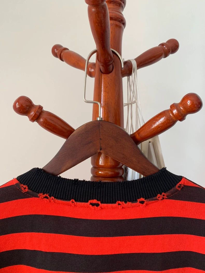 Givenchy Givenchy GVC Destroyed Stripe Hoodie with Skull Element Pri Size US XS / EU 42 / 0 - 7 Thumbnail