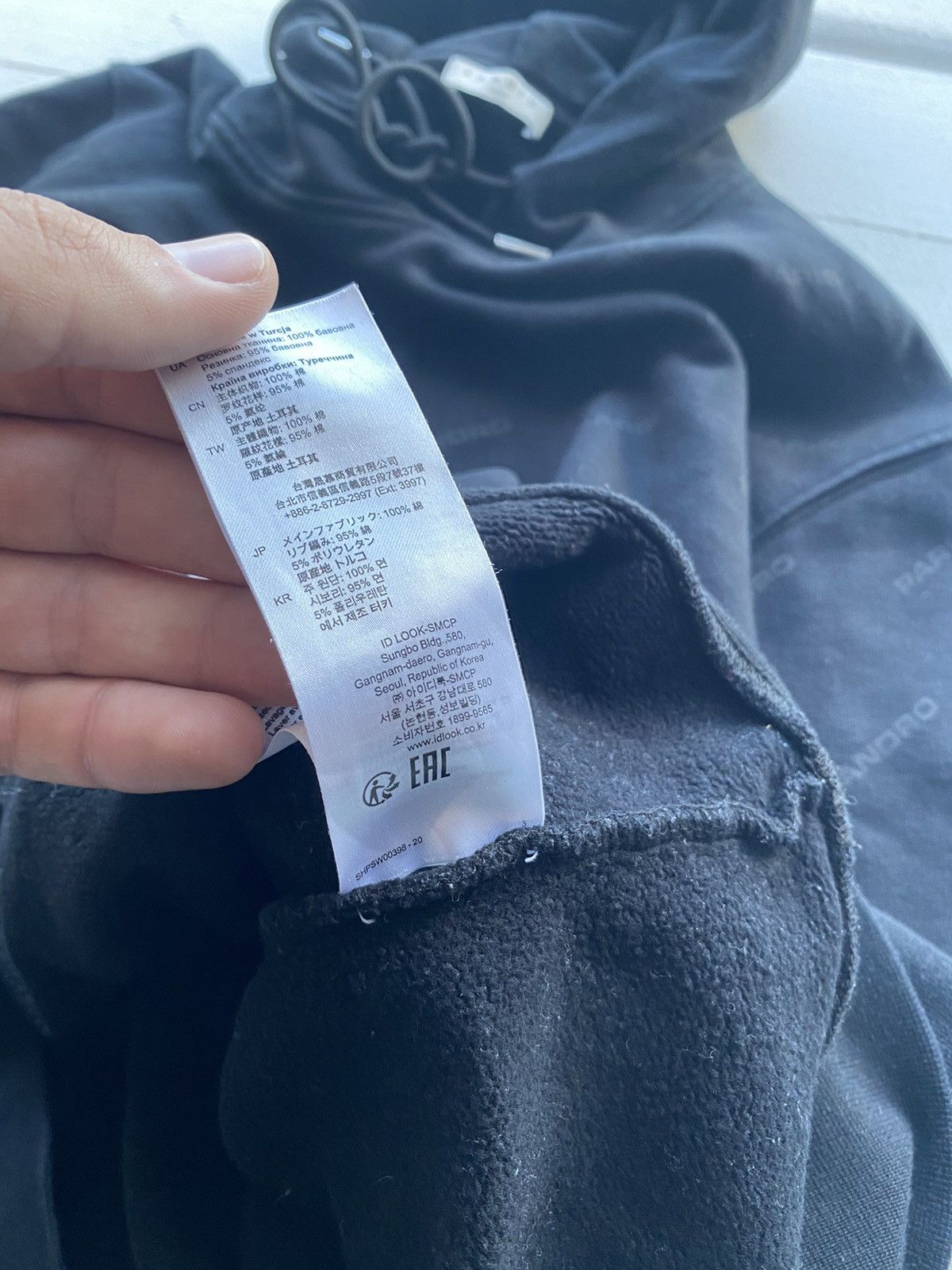 Designer × Sandro × Vintage Sandro Luxury Monogram Logo Black Mens Hoodie vintage Size US M / EU 48-50 / 2 - 6 Thumbnail