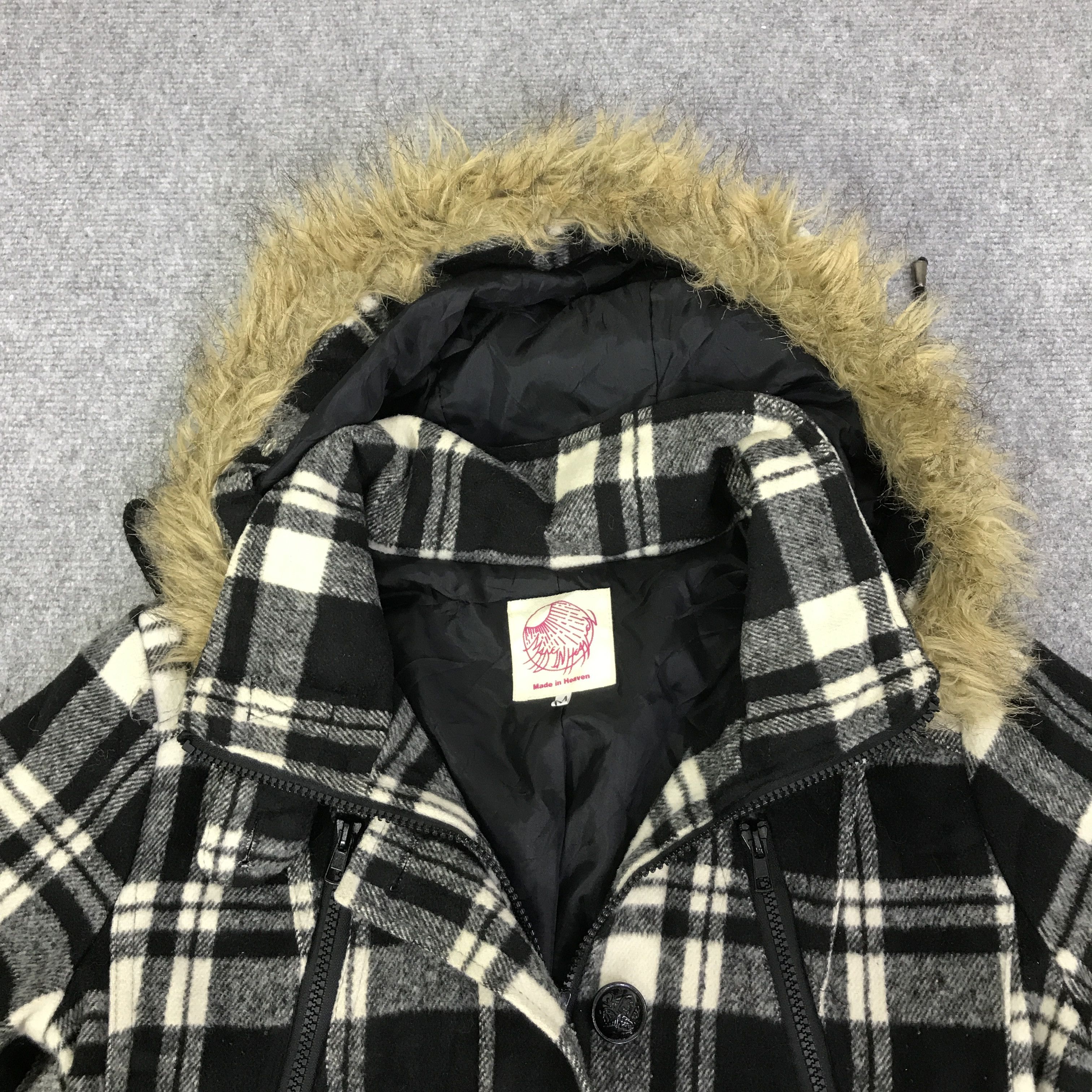 Japanese Brand Fur Hoodie made in heaven Punk Wool jacket K96B6 Size US M / EU 48-50 / 2 - 5 Thumbnail