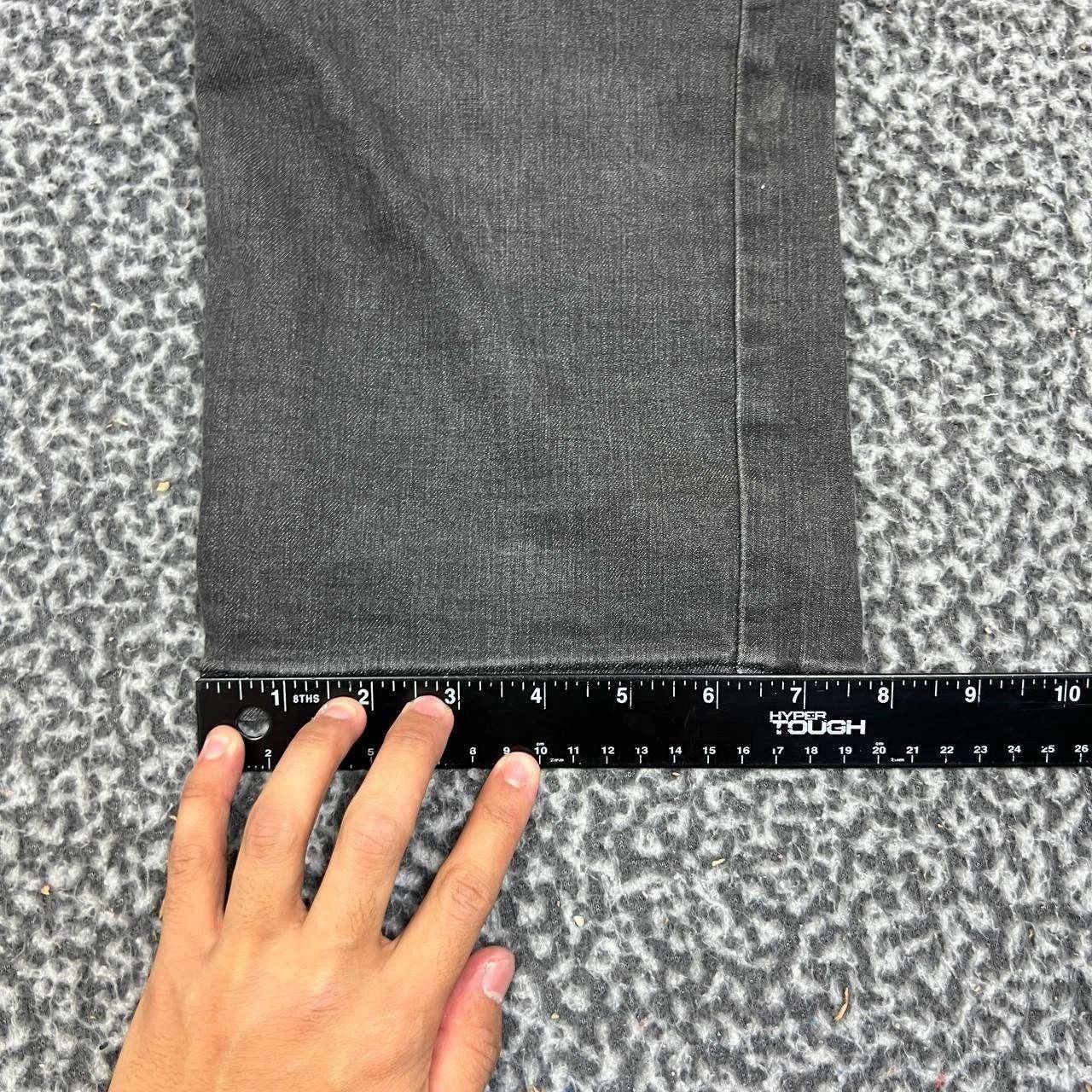 Other Footprint Manufacture Jeans Men 36x33 Black Denim Pants Size US 36 / EU 52 - 4 Thumbnail