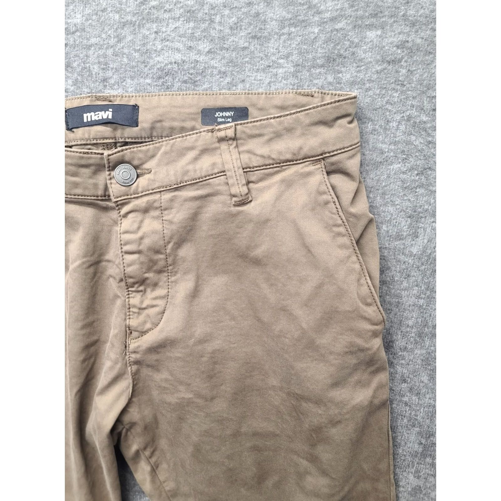 Mavi Mavi Pants Slim Leg Stretch Chino Mens 30x28 Brown Size US 30 / EU 46 - 7 Thumbnail