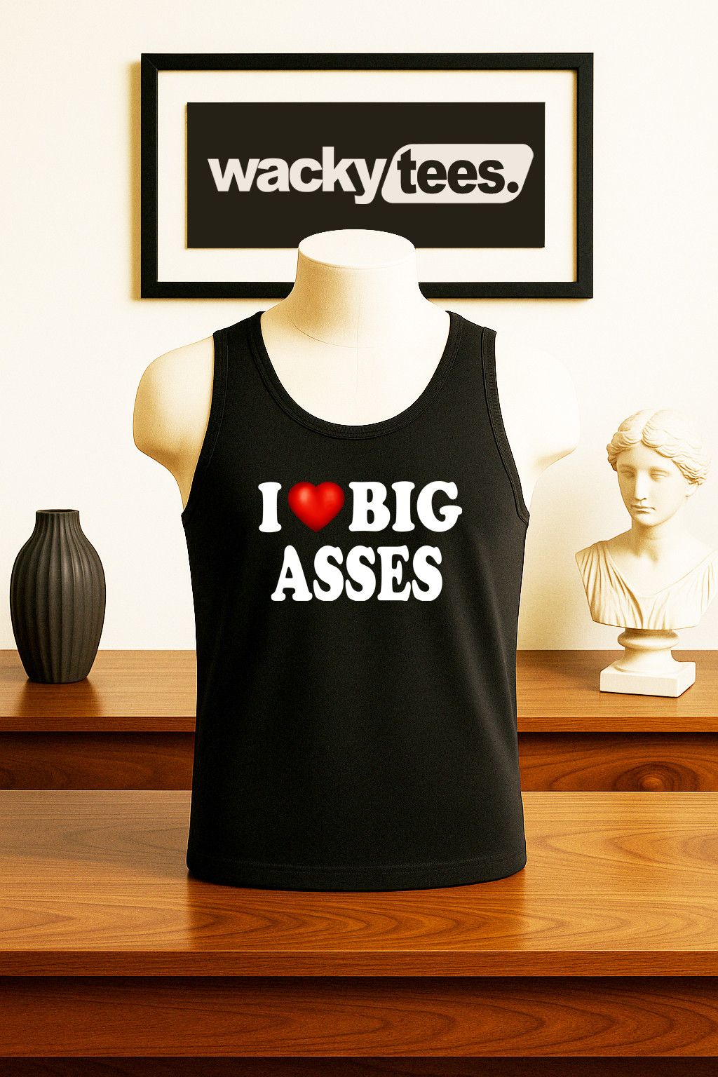 Other I Love Big Asses I Heart Butts Adult Humor Graphic Tee Shirt Size US L / EU 52-54 / 3 - 2 Thumbnail