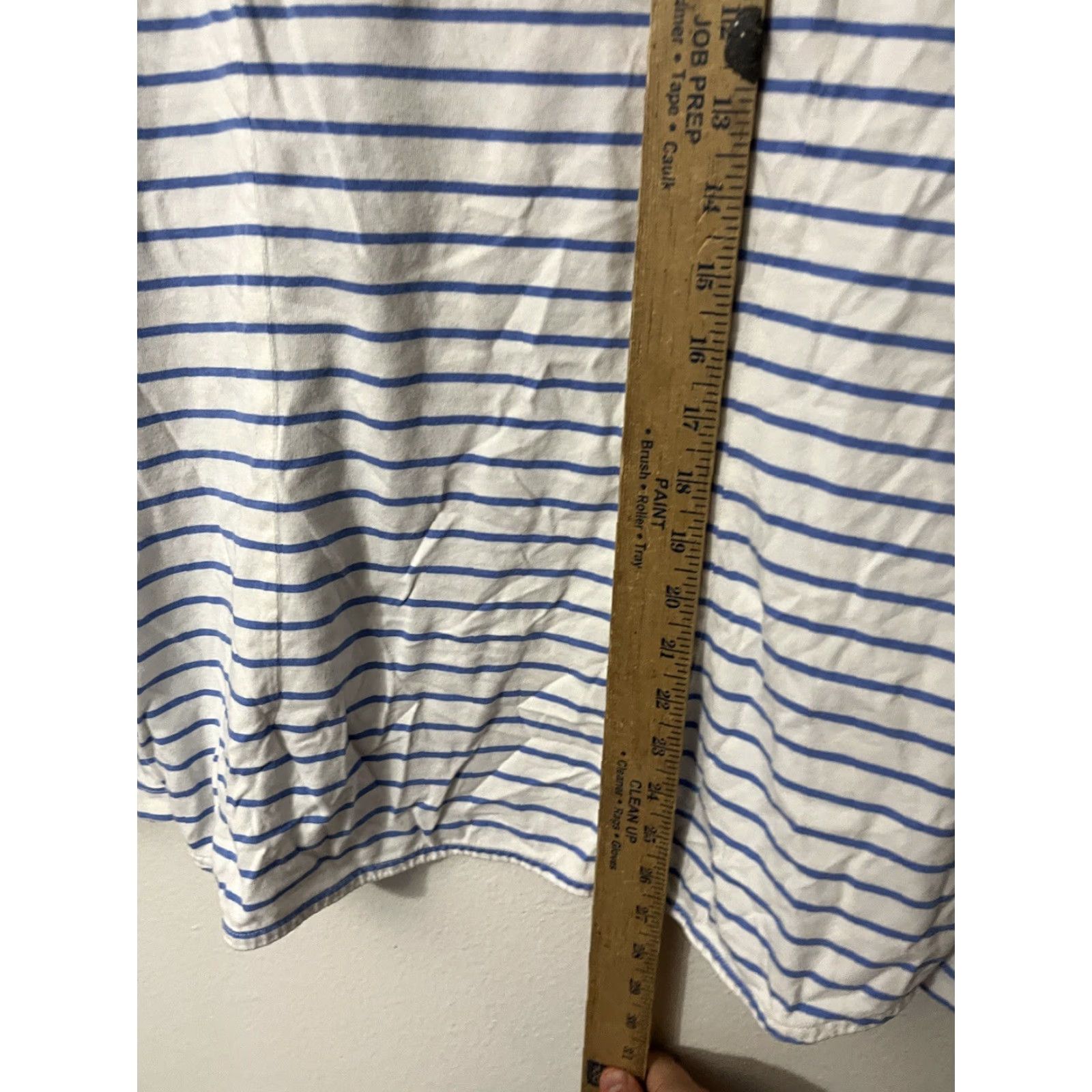 Vineyard Vines Vineyard Vines Shirt Mens XL Blue Striped Long Sleeve Button Up Pockets Knit Casual" Size US XL / EU 56 / 4 - 4 Thumbnail