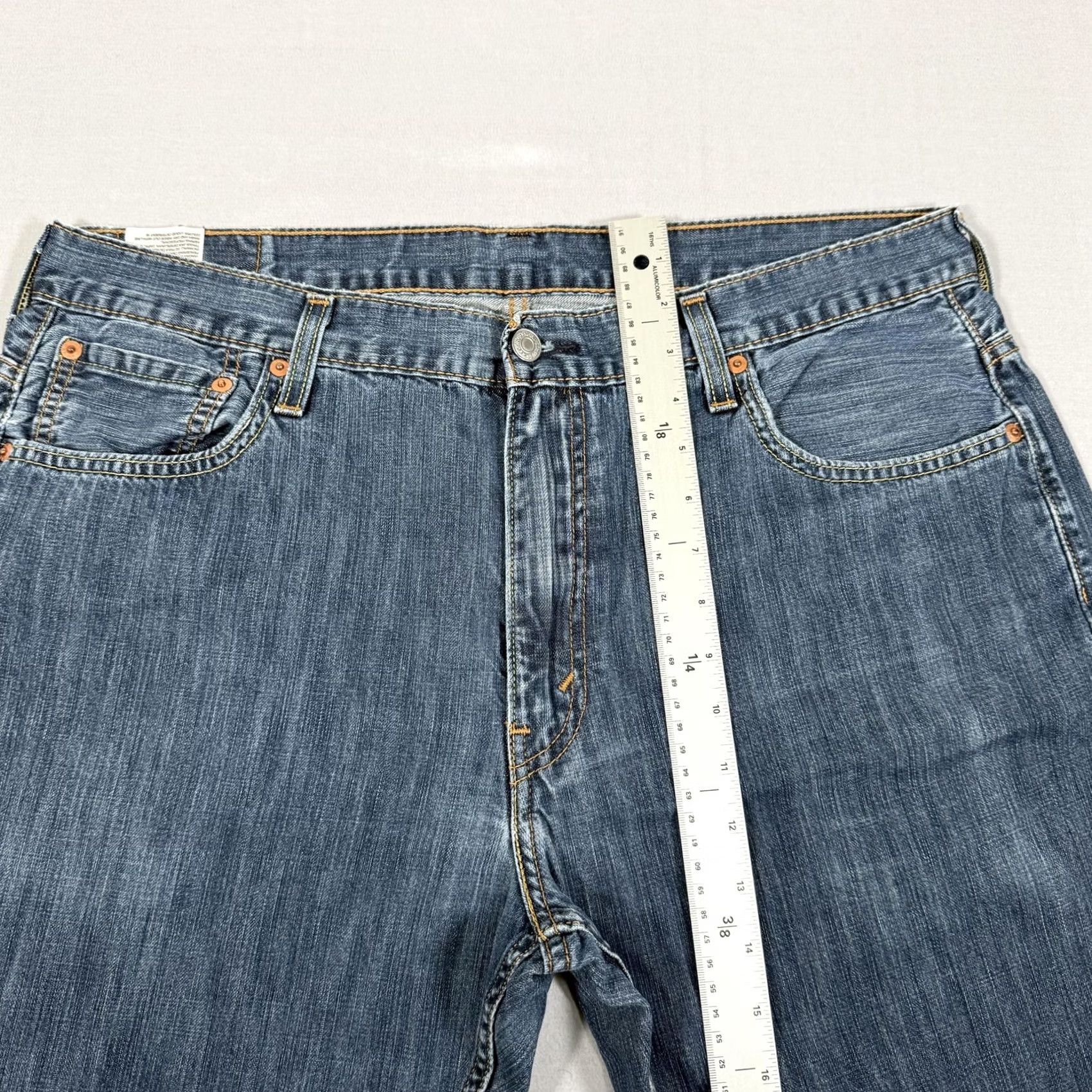 Levi's Levi's 569 Jeans Mens 36x32 Blue Loose Straight Baggy Denim Pants Western 90s Grunge Vintage No Size US 36 / EU 52 - 7 Thumbnail
