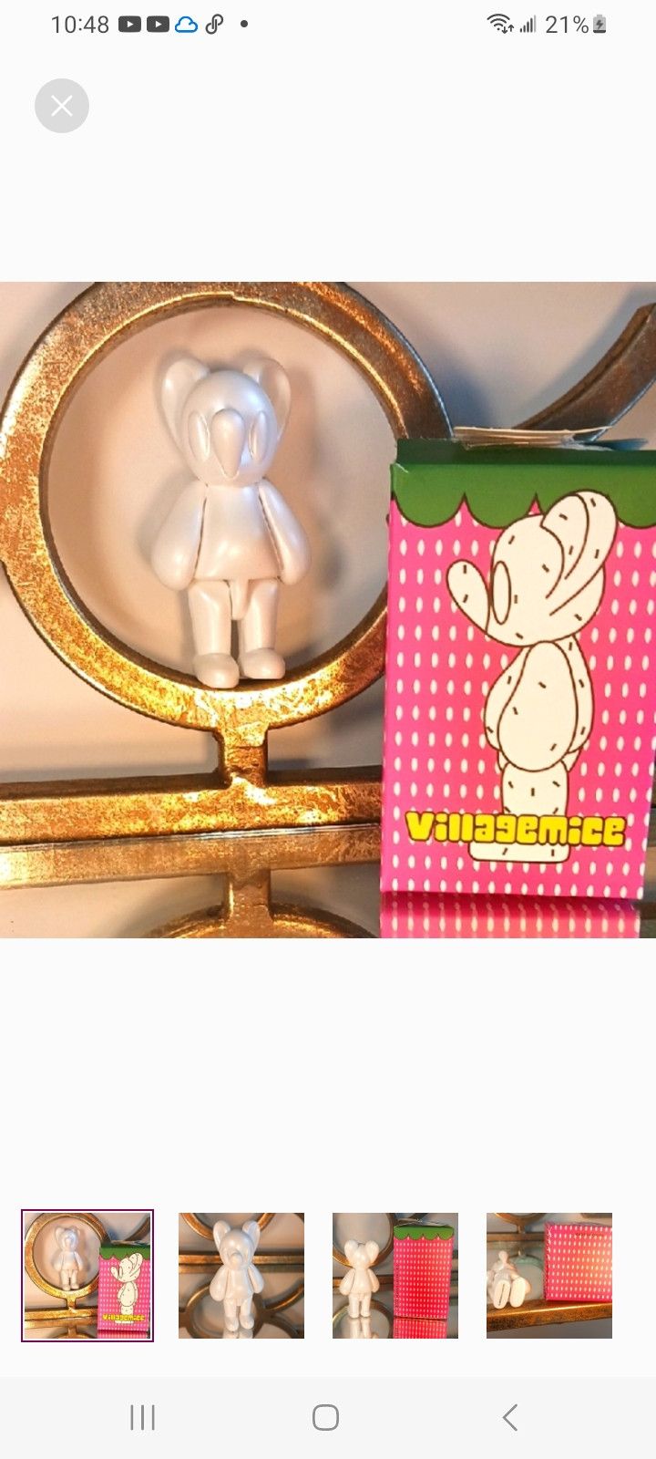 Father Steve FATHER STEVE Village Mice MATTE WHITE MOUSE with a Box. Size ONE SIZE - 1 Thumbnail