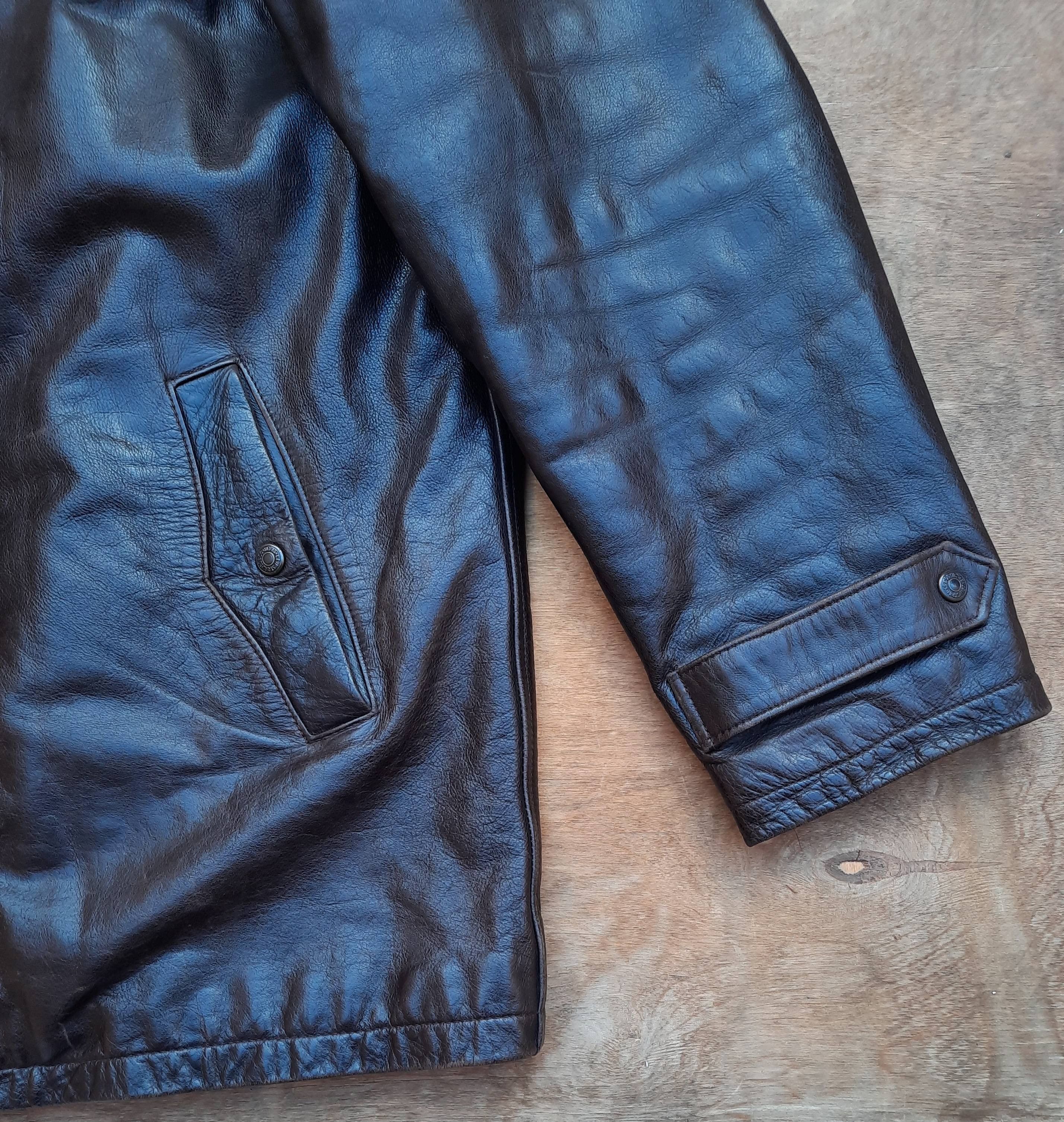 Levi's Vintage Clothing Vintage 90s Levi’s Brown Leather Jacket Cow Nappa Coat Size US L / EU 52-54 / 3 - 9 Thumbnail