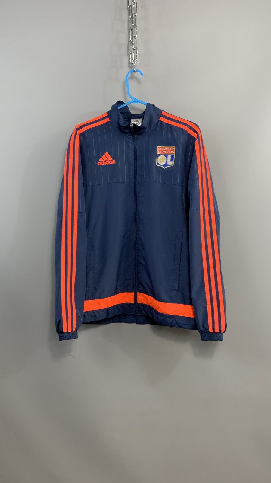 Adidas × Vintage Y2K Olympique Lyonnaise vintage adidas zip jacket Size US S / EU 44-46 / 1 - 1 Thumbnail