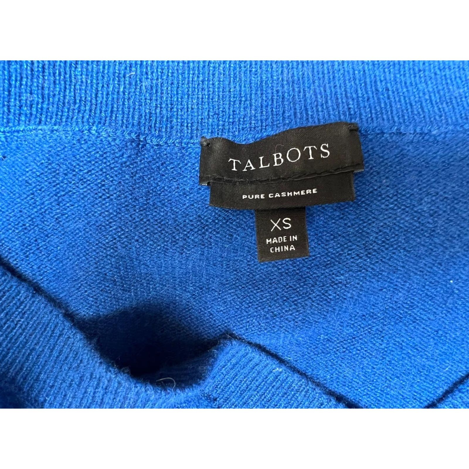 Talbots Talbots Sweater Woman XS Blue 100% Cashmere Pullover Long Sleeve See Pics Floral See Pics Soft See Pic Size XS / US 0-2 / IT 36-38 - 5 Thumbnail