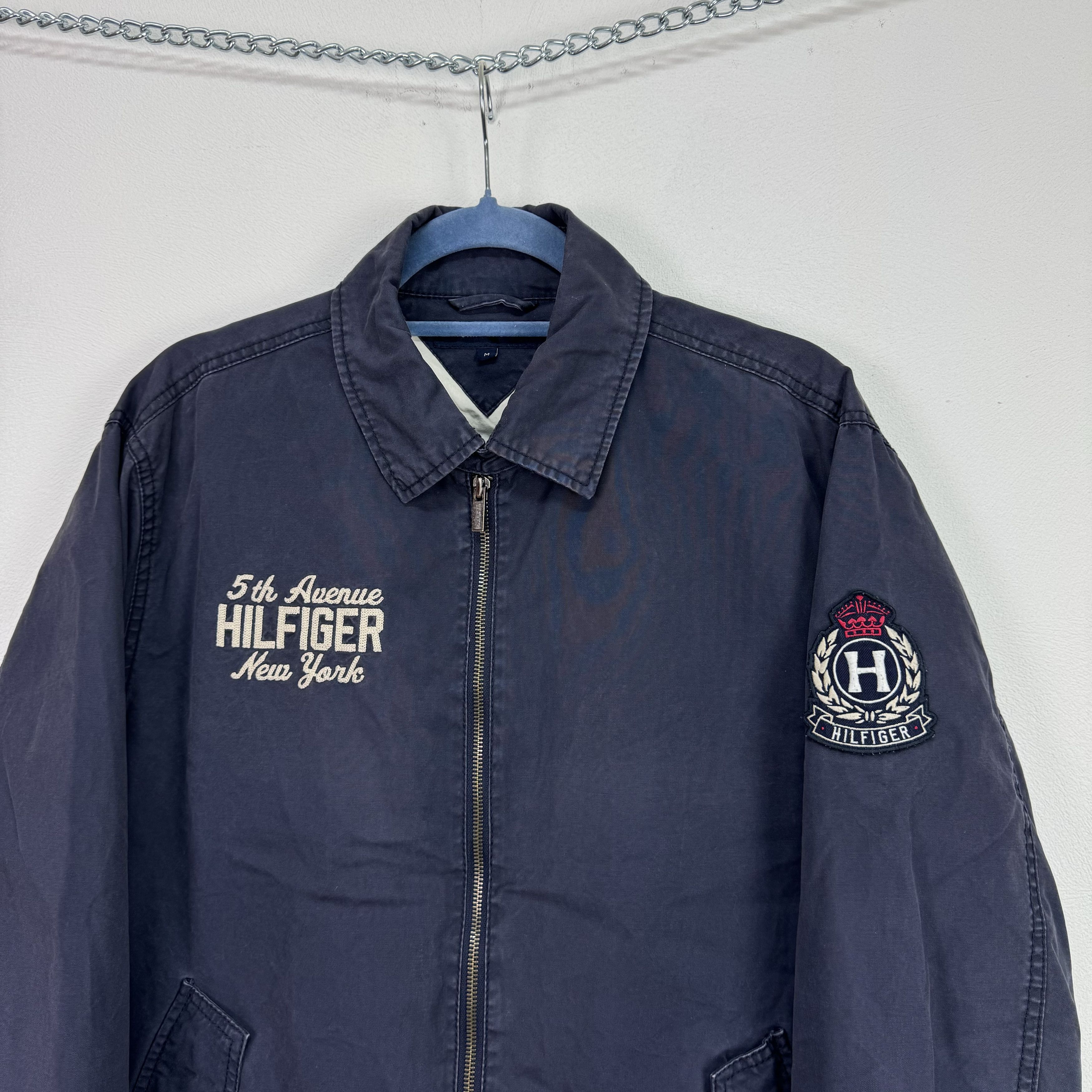 Tommy Hilfiger × Vintage TOMMY HILFIGER VINTAGE FADED JACKET VARSITY COLLEGE NEW YORK Size US M / EU 48-50 / 2 - 3 Thumbnail