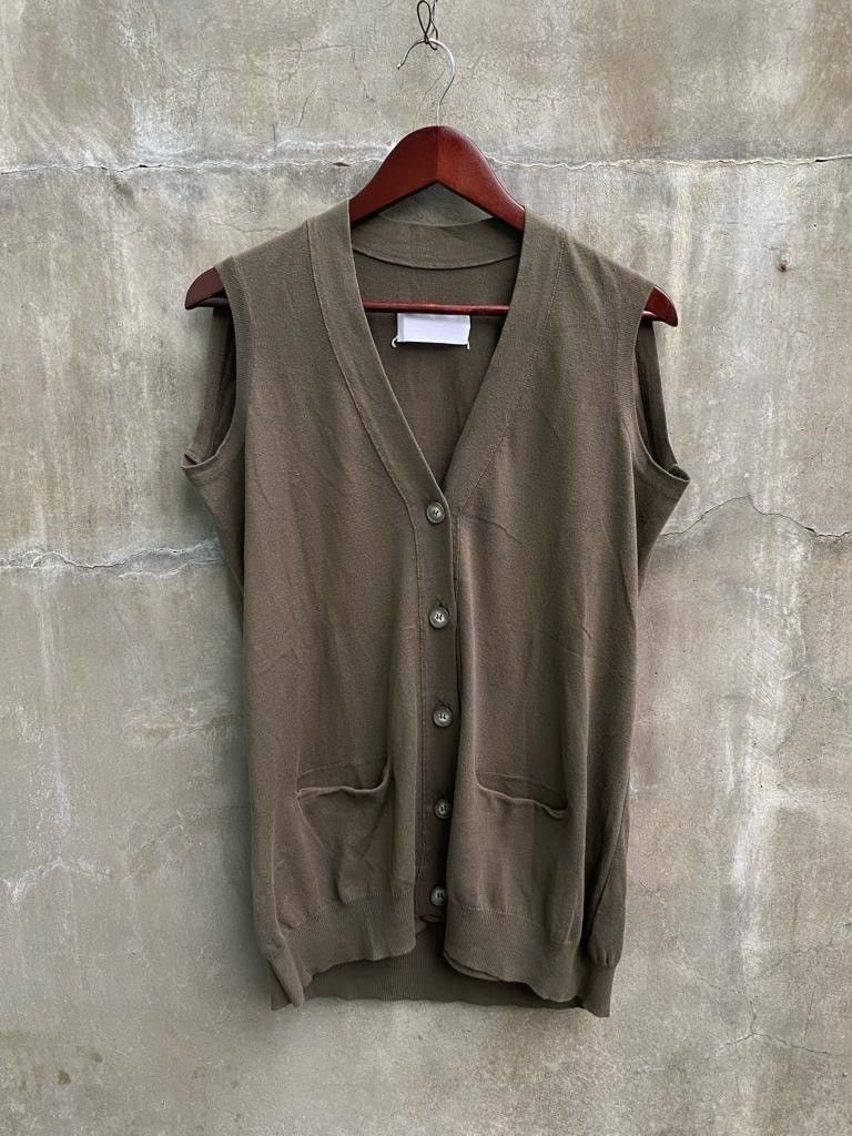 Maison Margiela Artisanal Sleeveless Cardigan Size US L / EU 52-54 / 3 - 1 Thumbnail